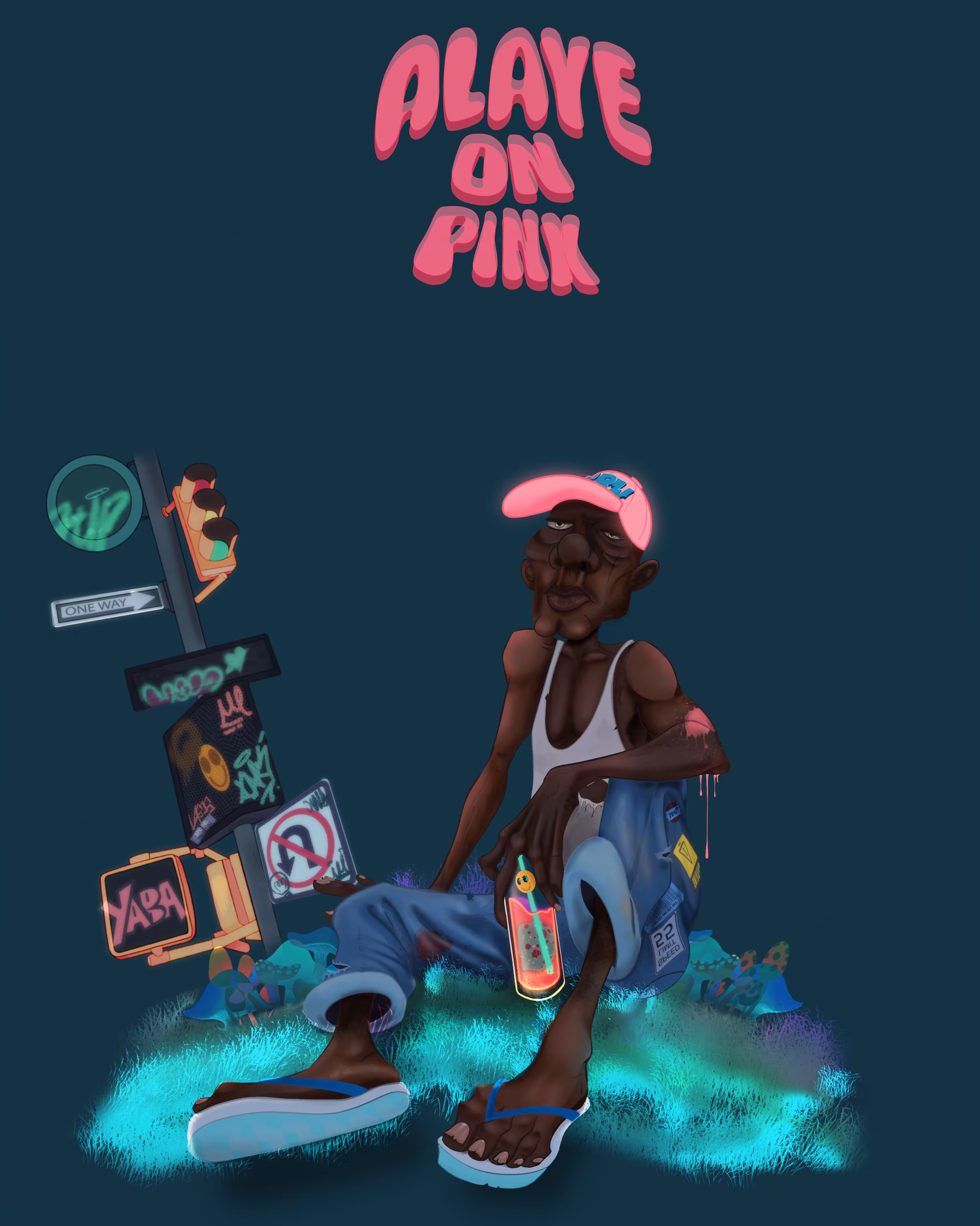 Aleye On Pink