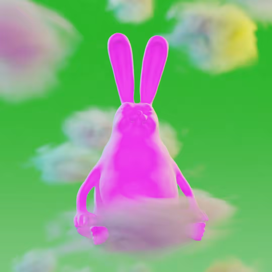 "BE HARE NOW" #FE00FF