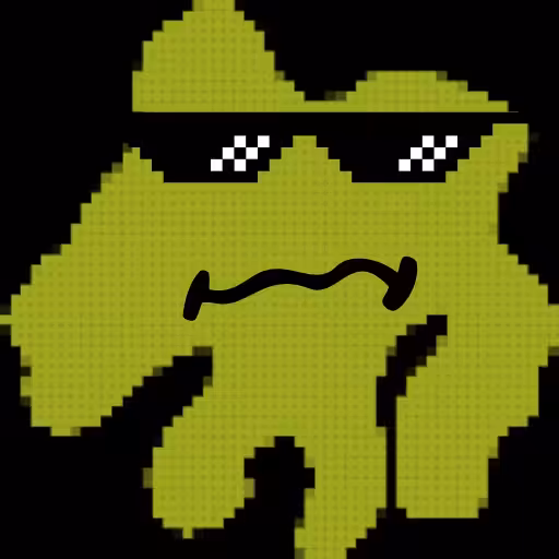 Cool dude pixel green