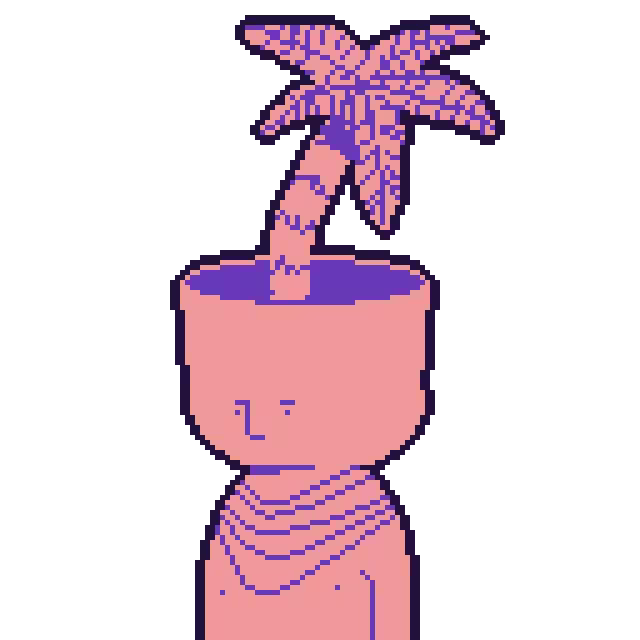 coconut tree head