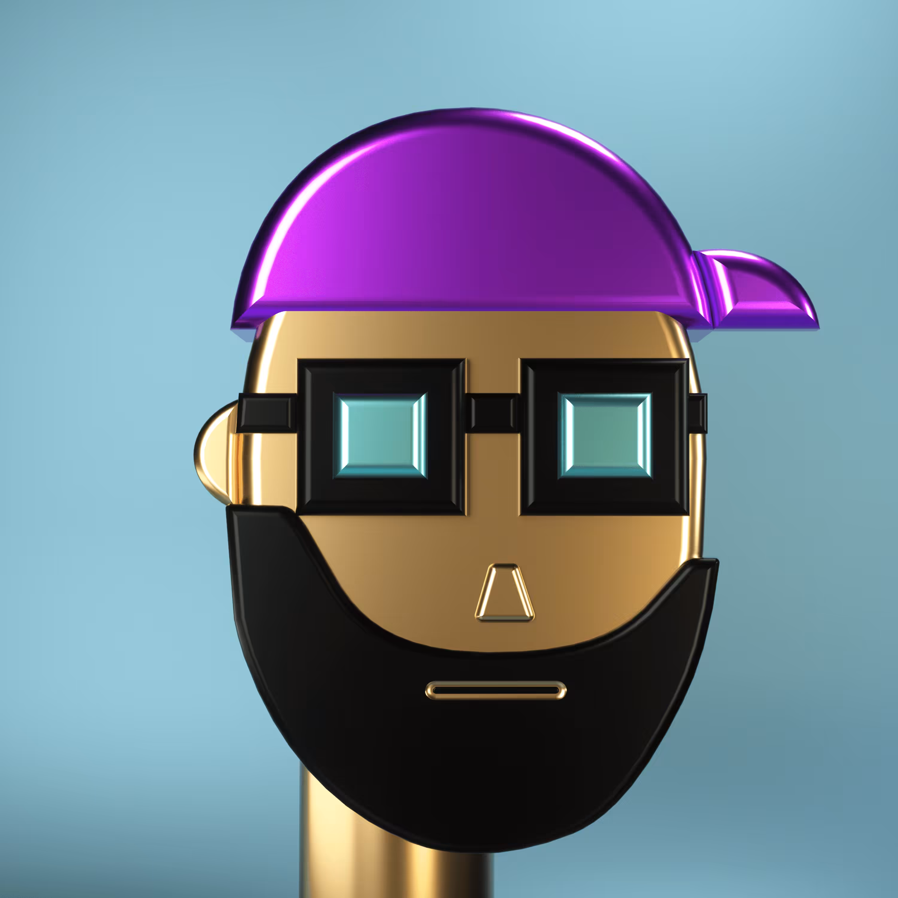 3D Chrome Punks: 3D Chrome Punk #0674