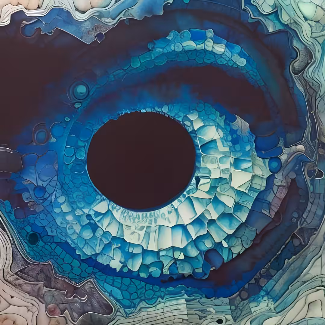 Eye deep in the ocean