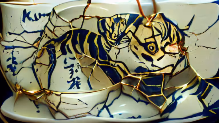 kintsugi tiger (pixray_genesis)