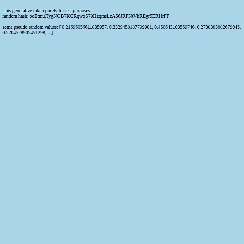test token, ignore it #2