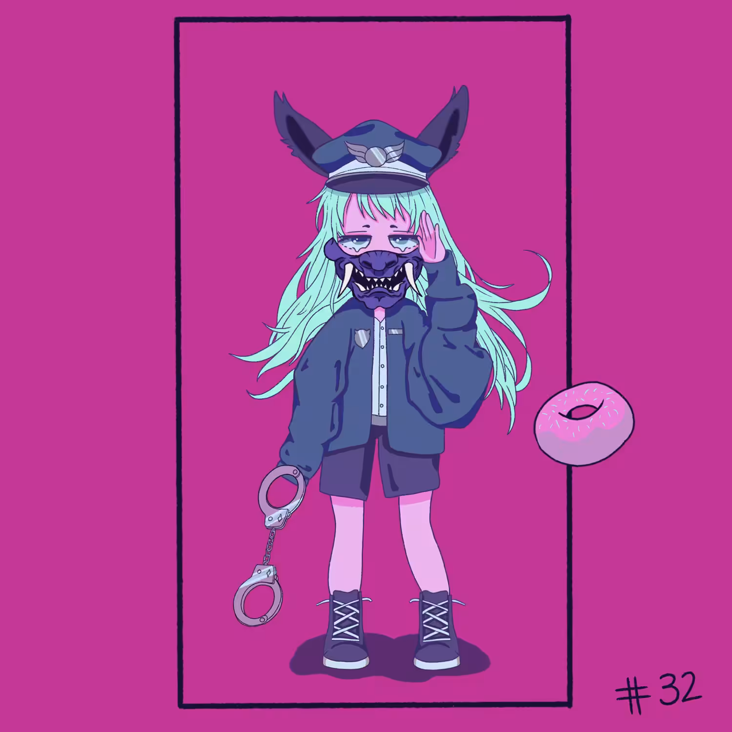 Pretty Police Officer Oni - 32