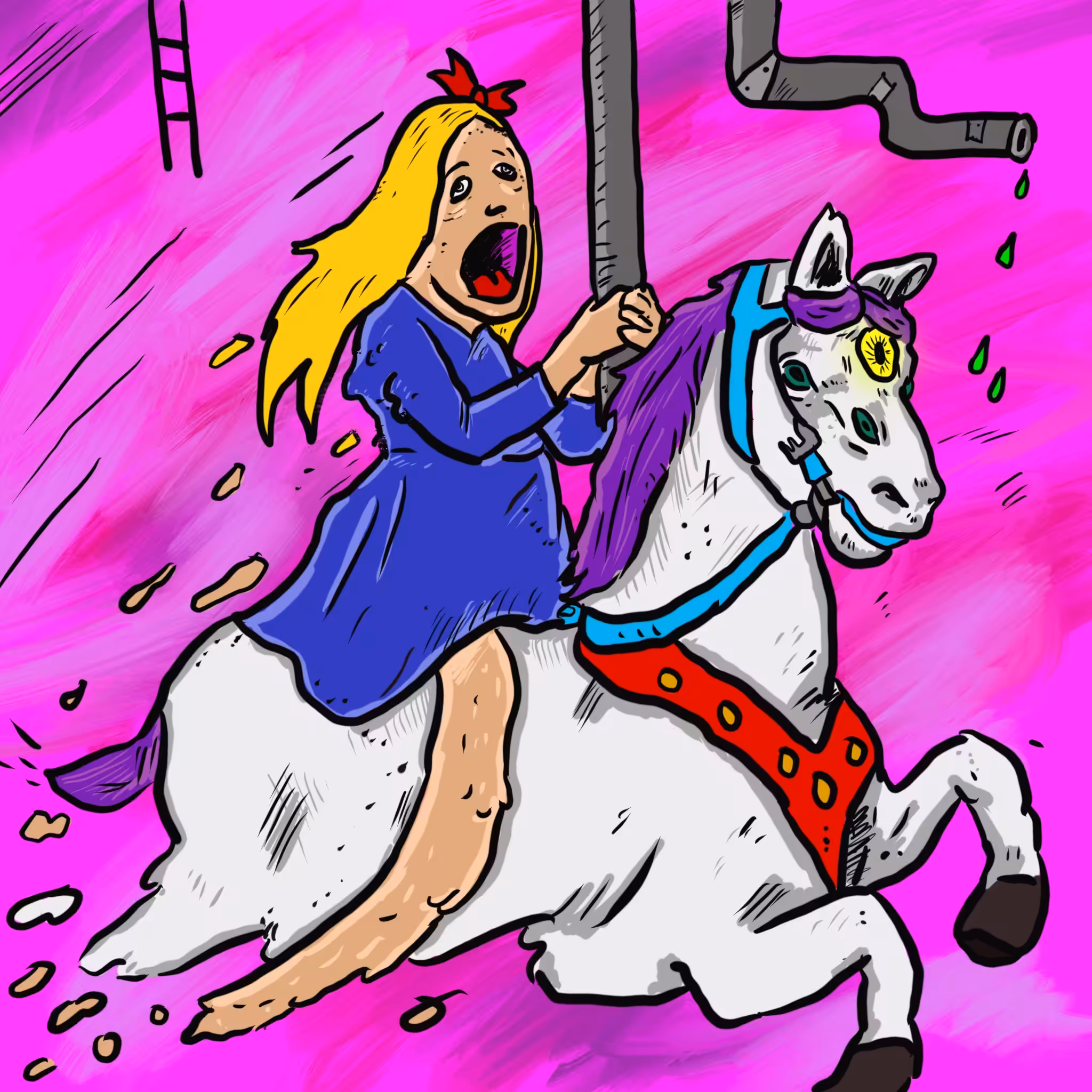 Haunted Carousel Horse