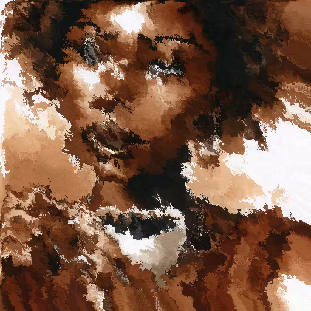 A Woman, Coffee, and Digital Ghosts