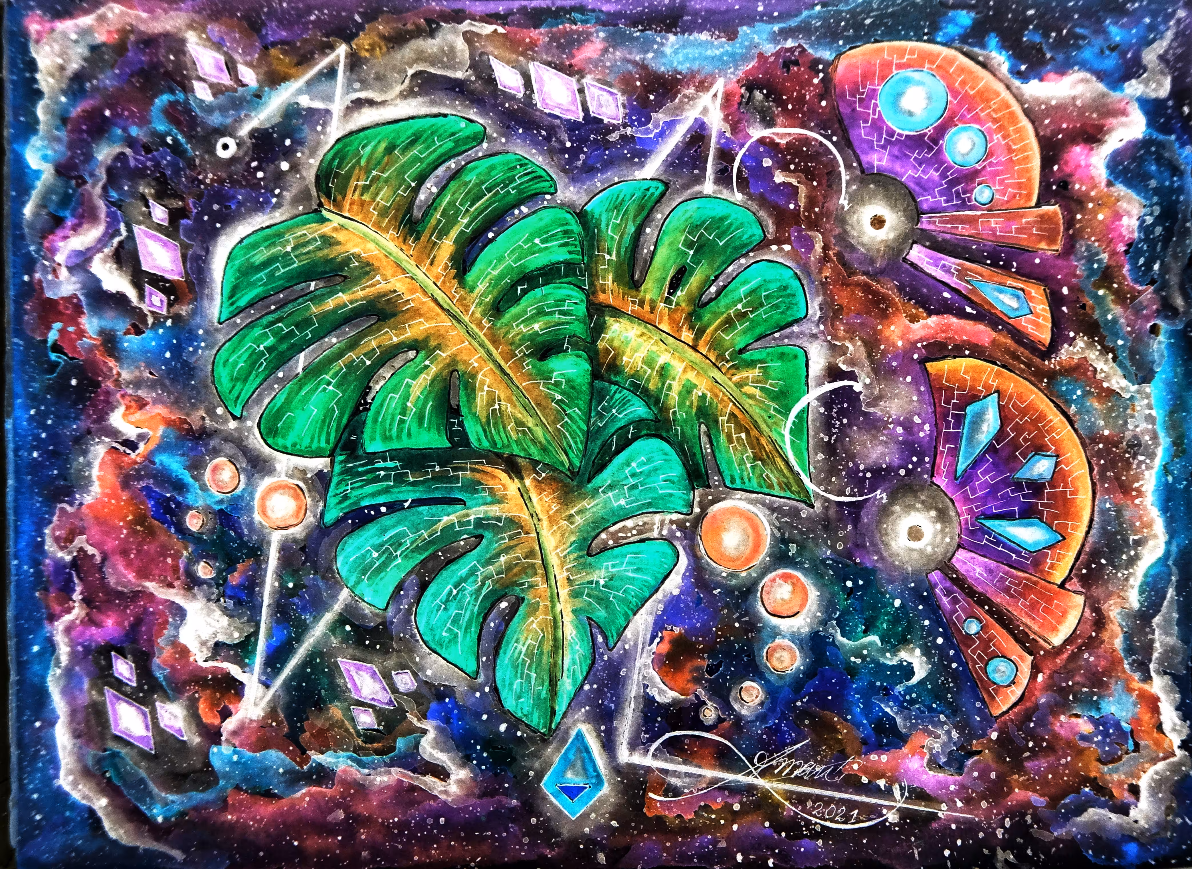 Butterflies on the cosmic garden