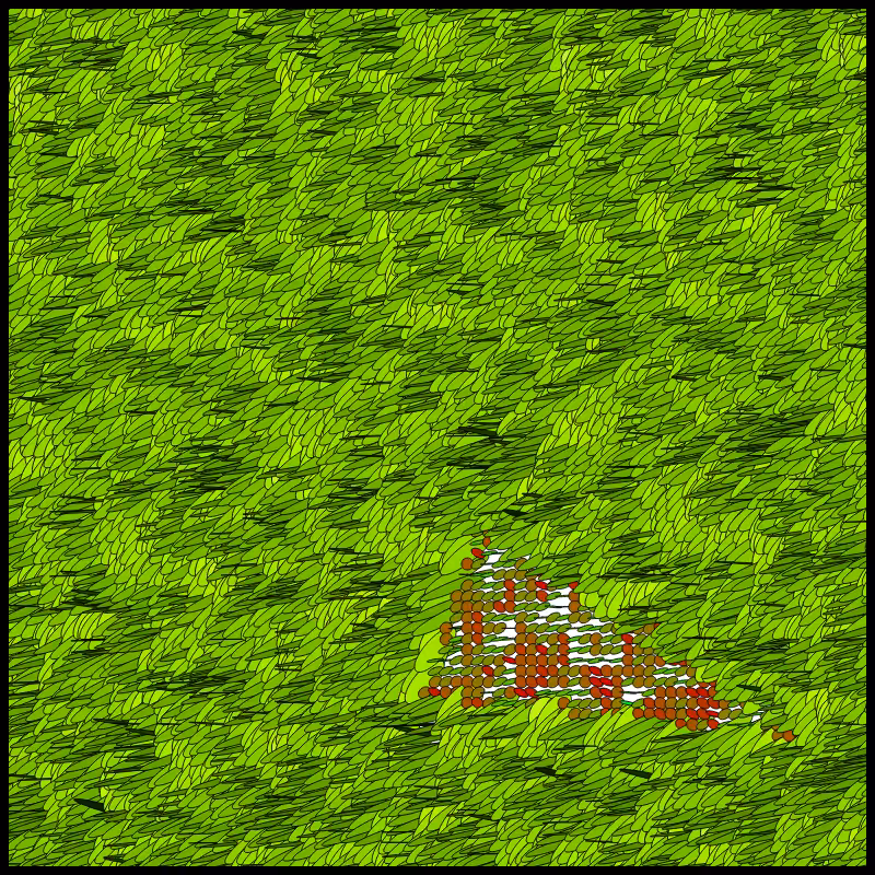 Flow Field Circles Triangle #39