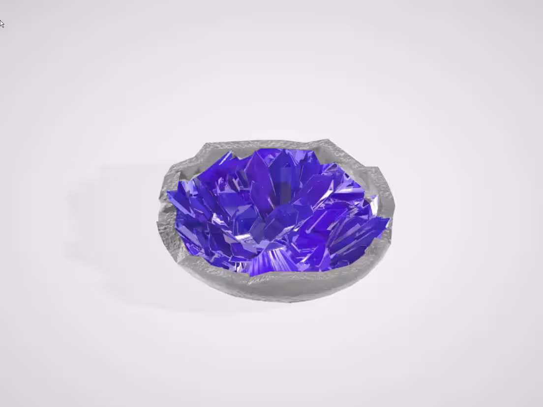 Amethyst Crystal Druse (Large 3D Sculpture)