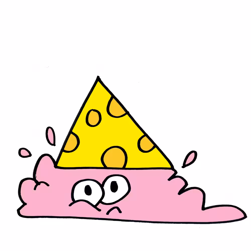 Dropped Ice Cream Slice