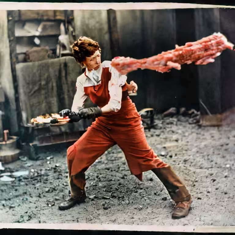 Amelia Earhart Fighting Meat