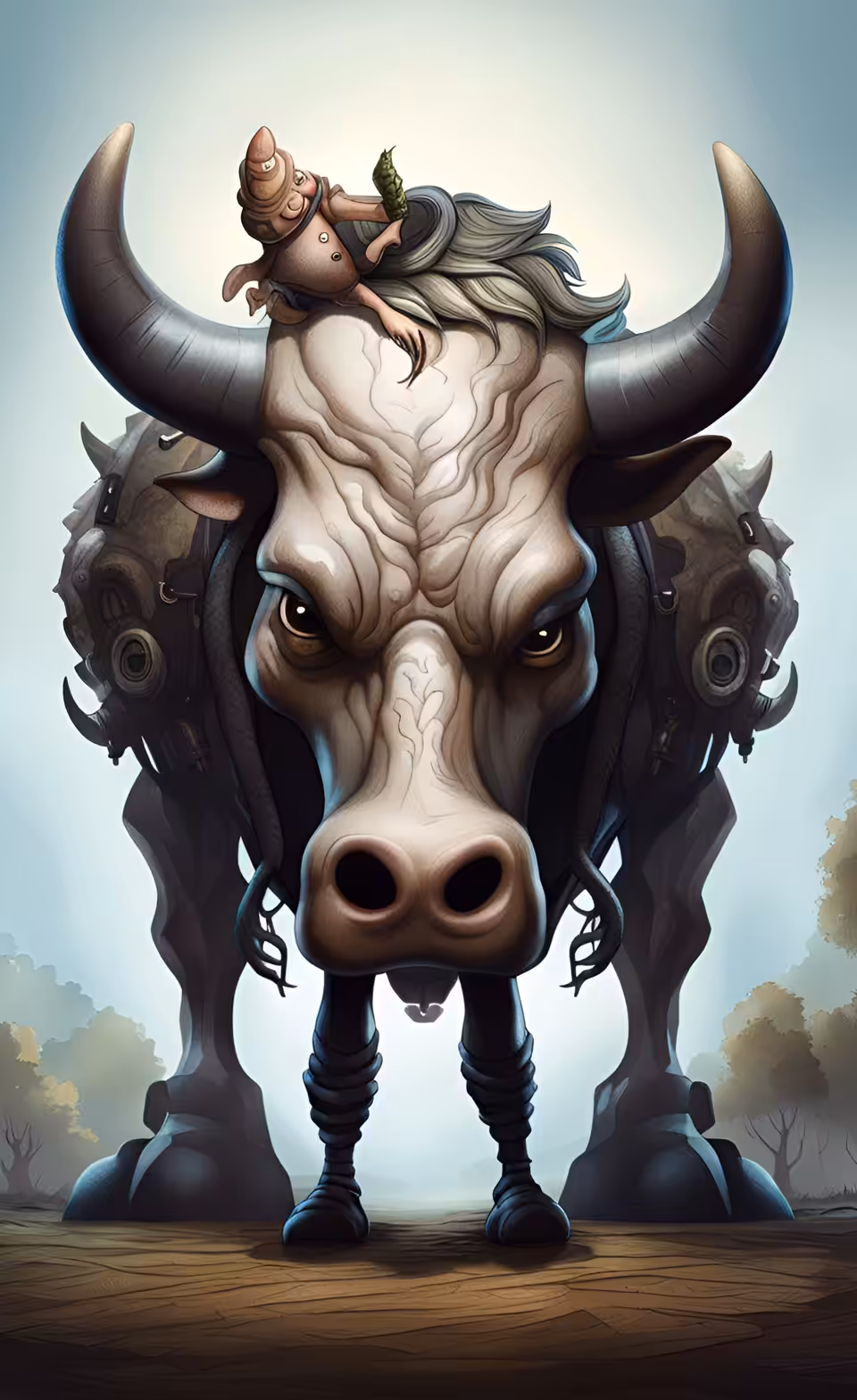 wet art: cow 