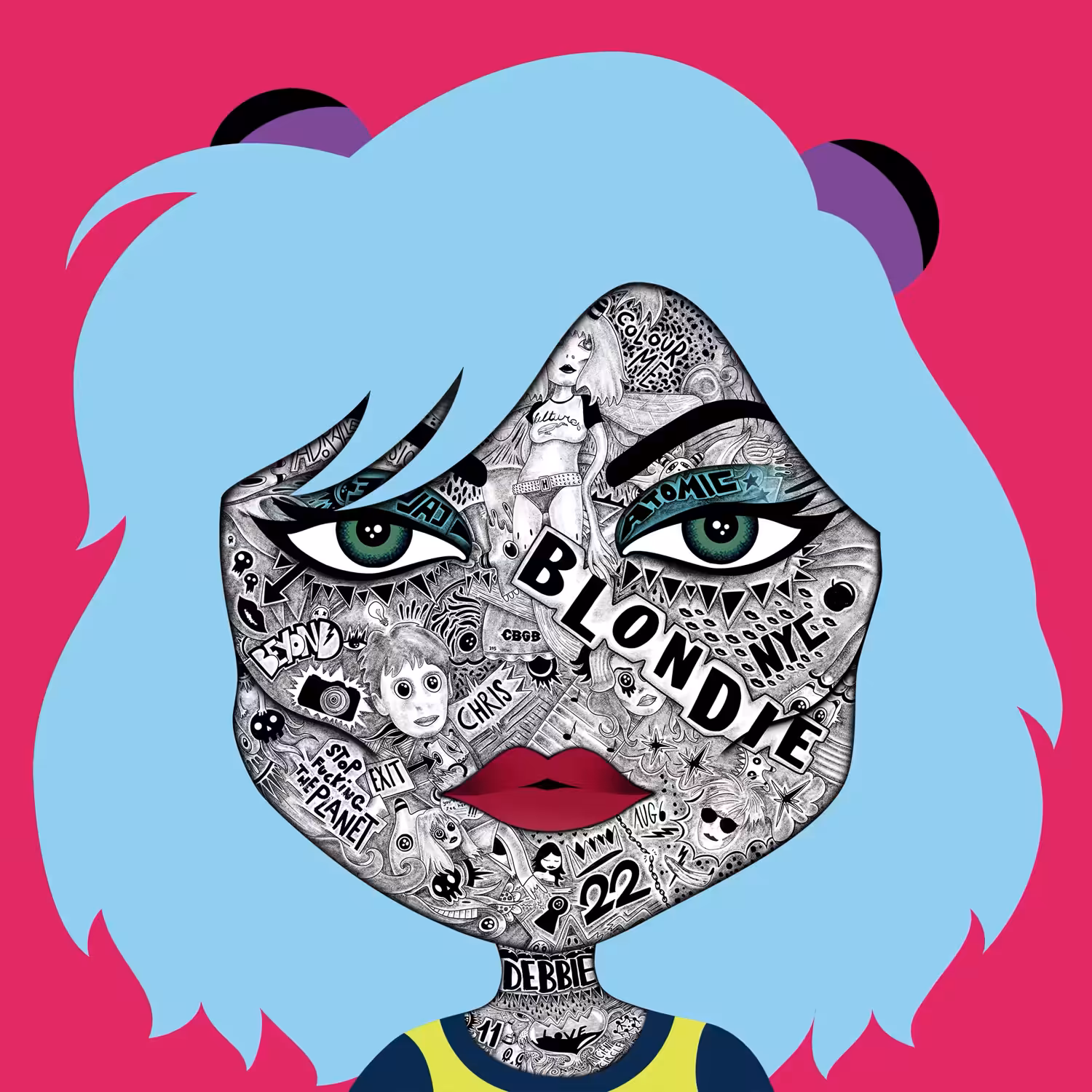 DEBBIE HARRY PUNK - BLUE