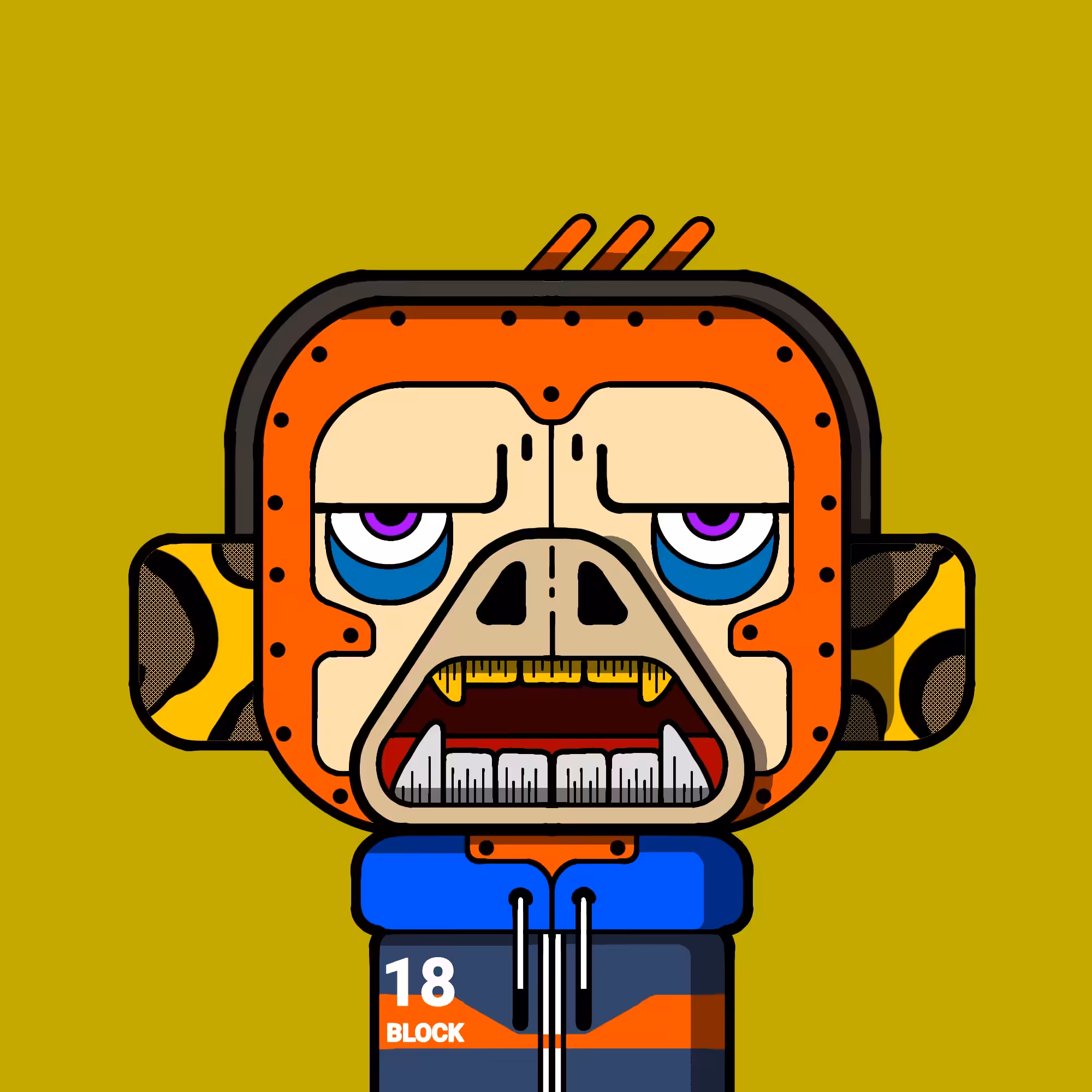 monkey block #018