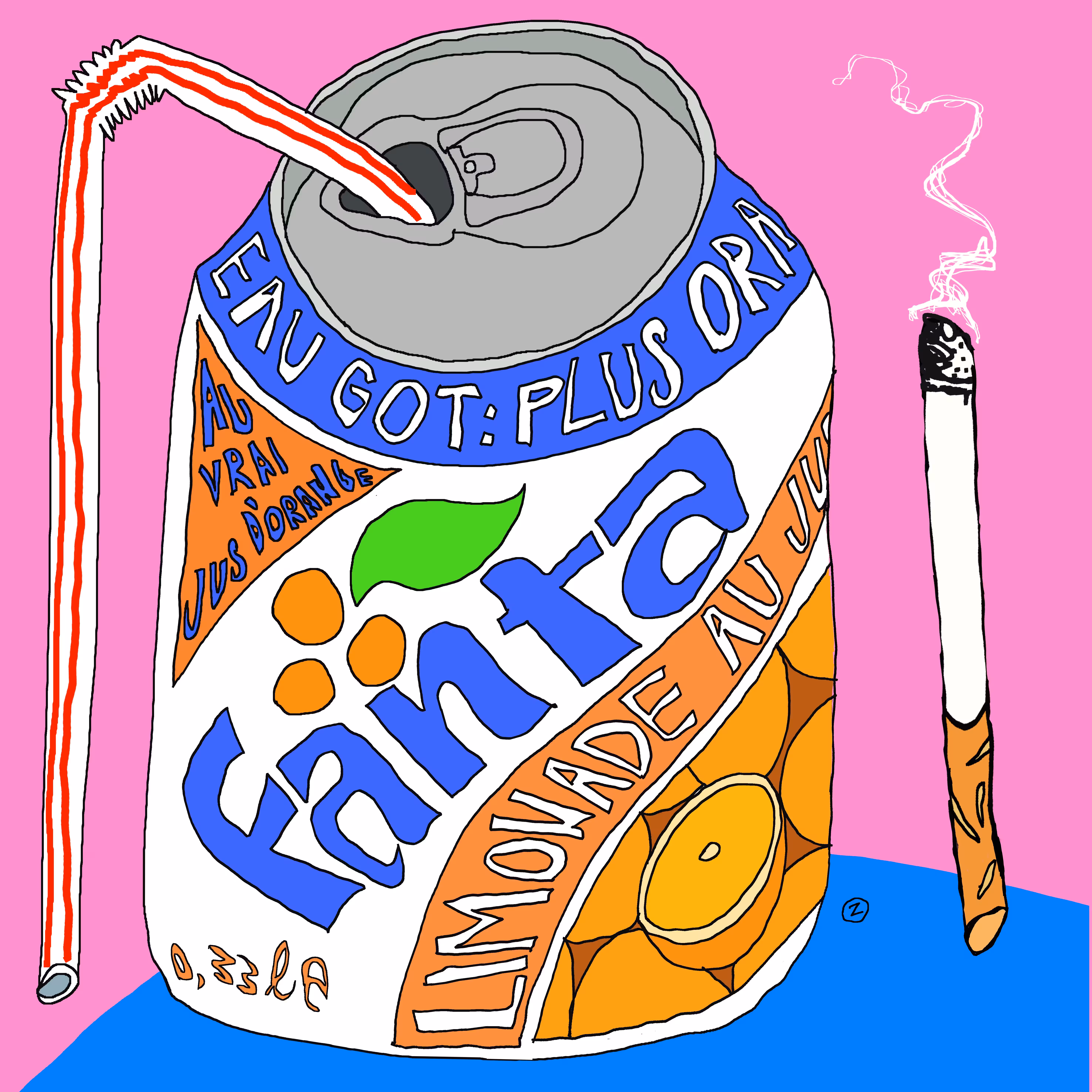Fanta con pucho