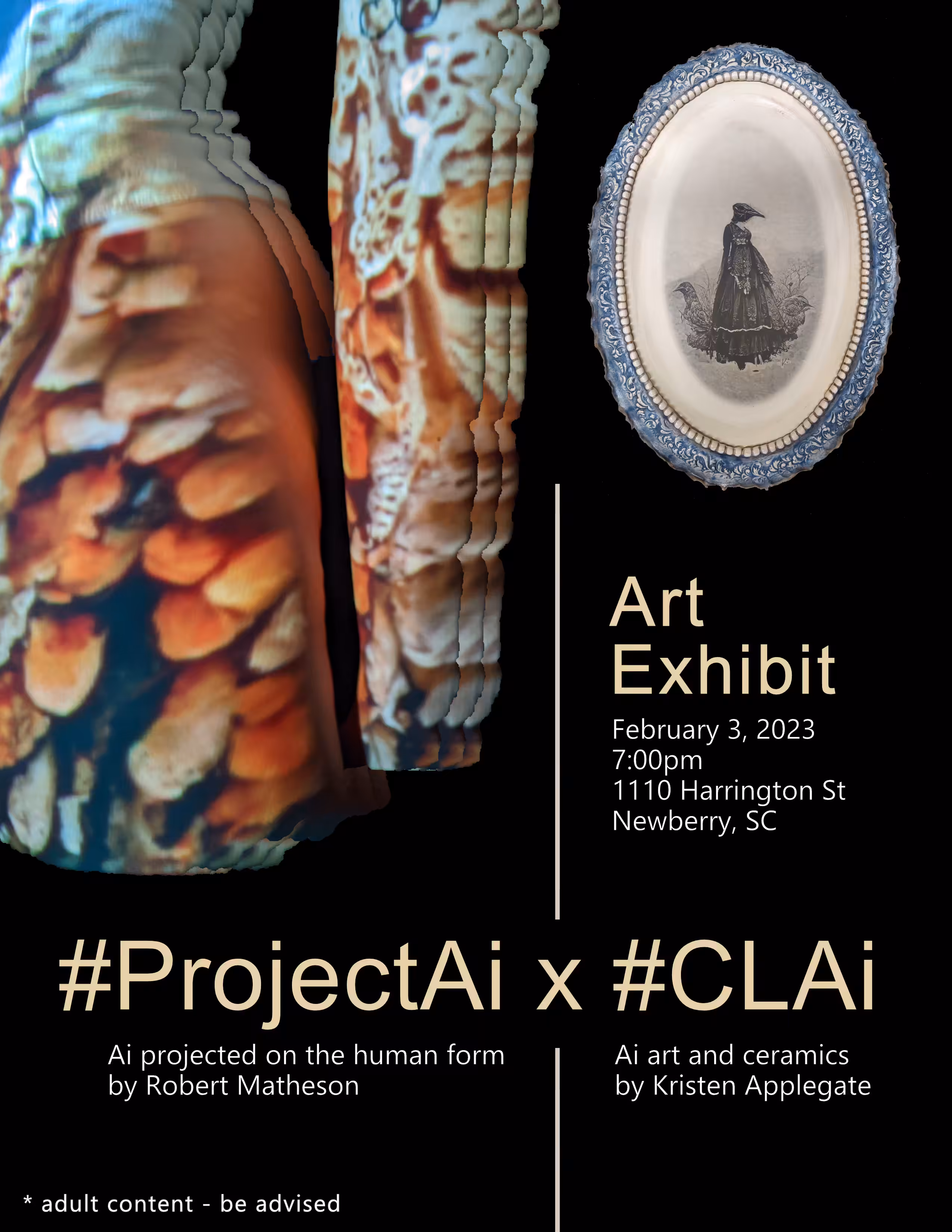 #ProjectAi x #CLAi Art Exhibition Poster