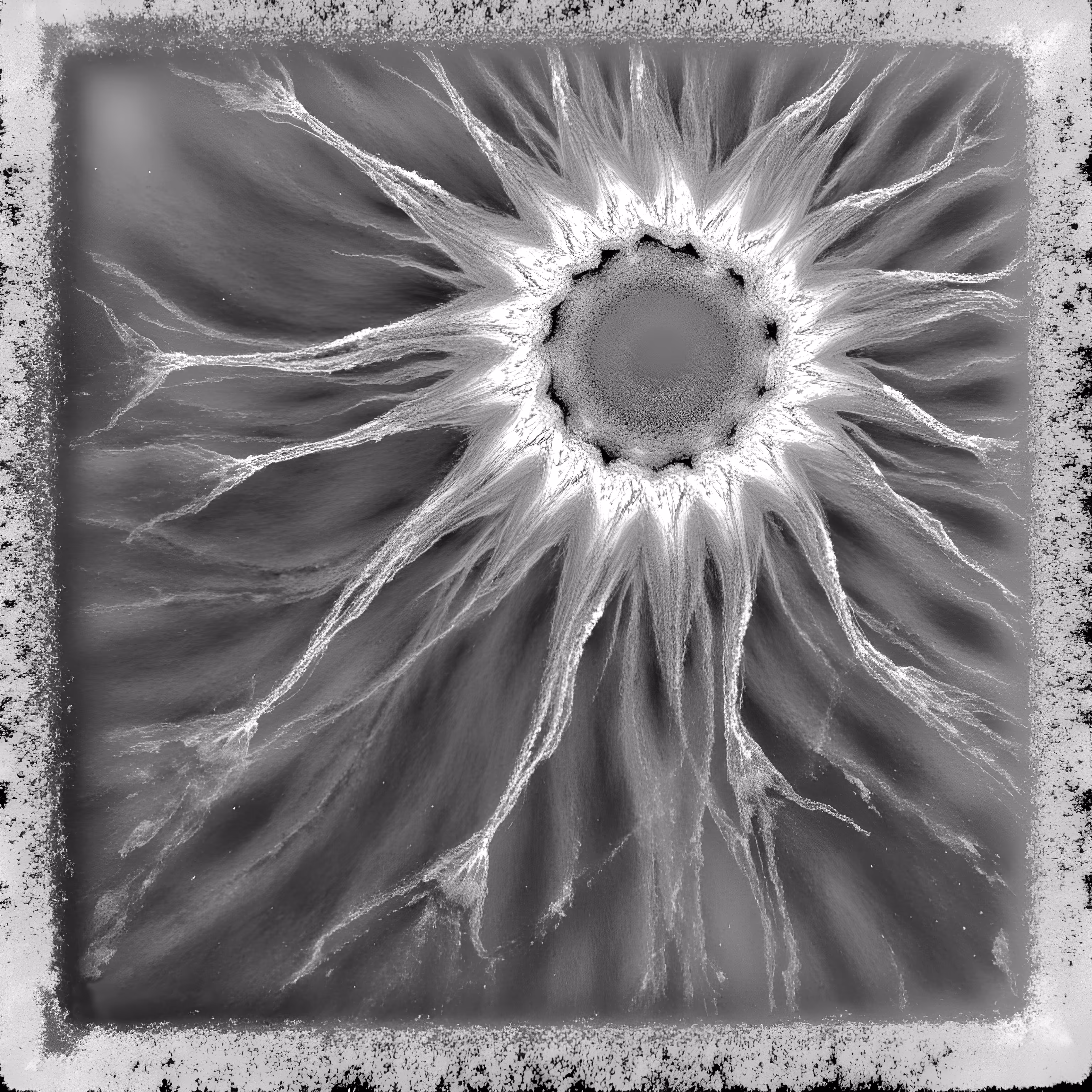 Black and White and in between, Ai assisted: Good morning said the flower to the sun, and leaned softly to the warmth of a sunbeam