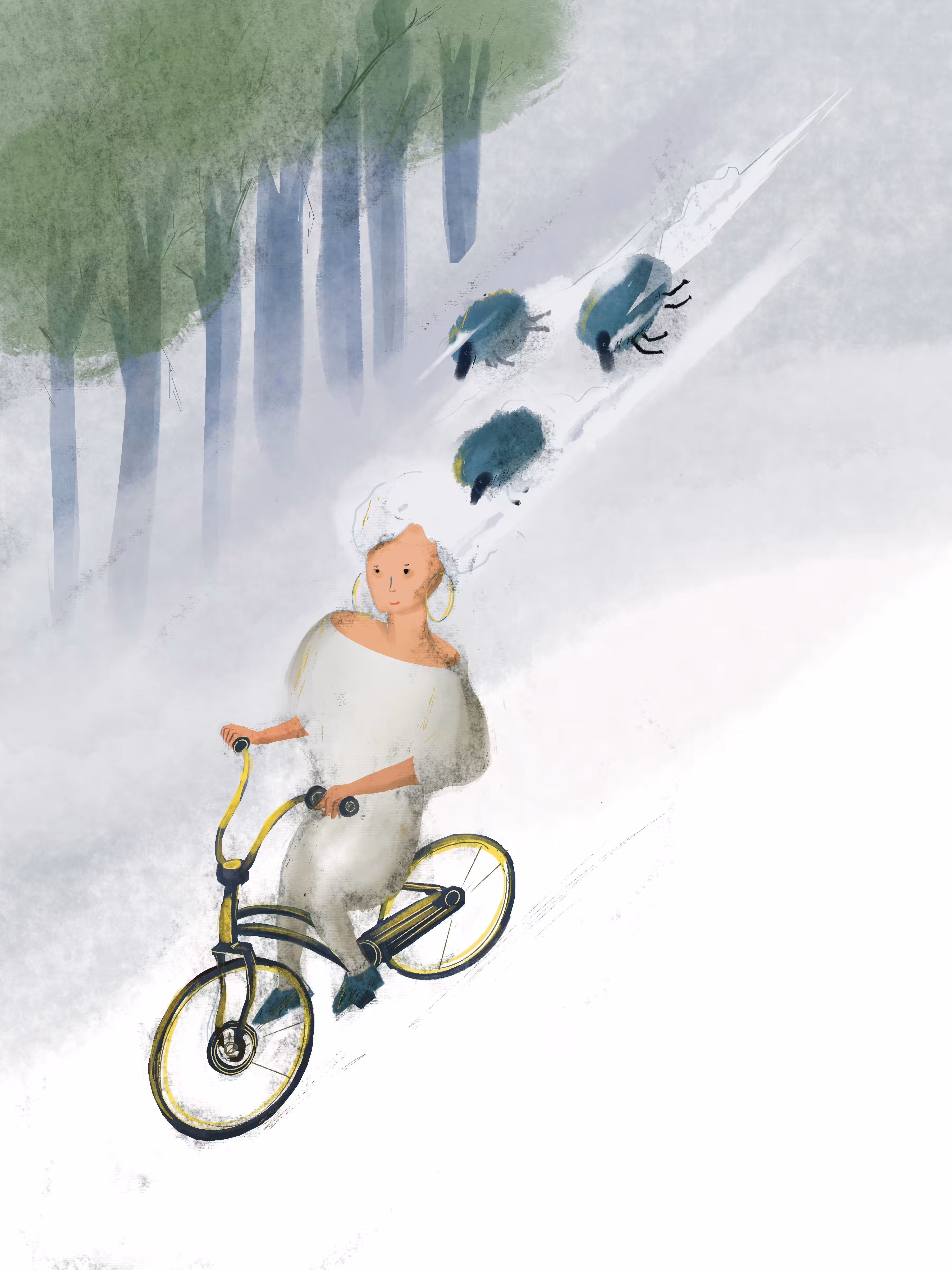 cycling girl