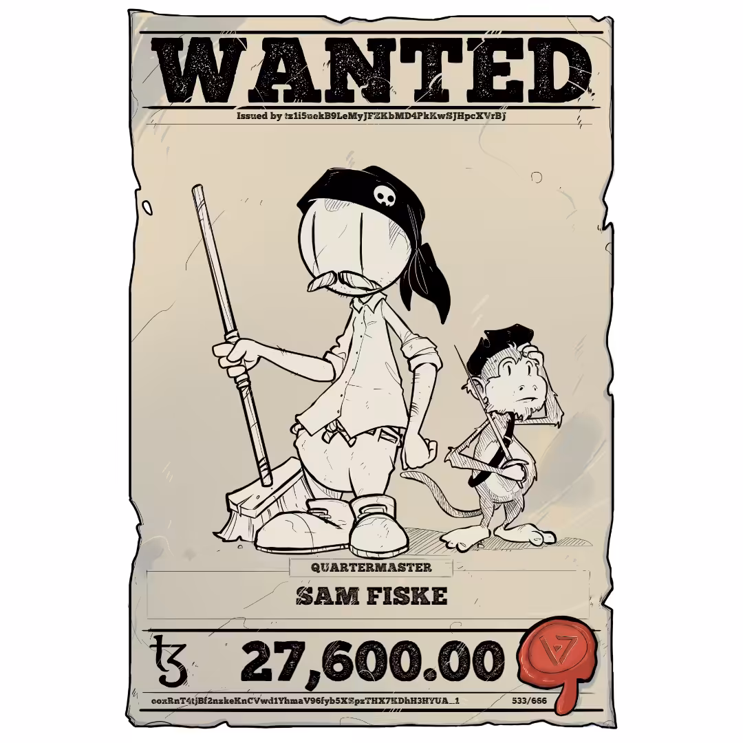 SAM FISKE | TEZOS PIRATE 533/666