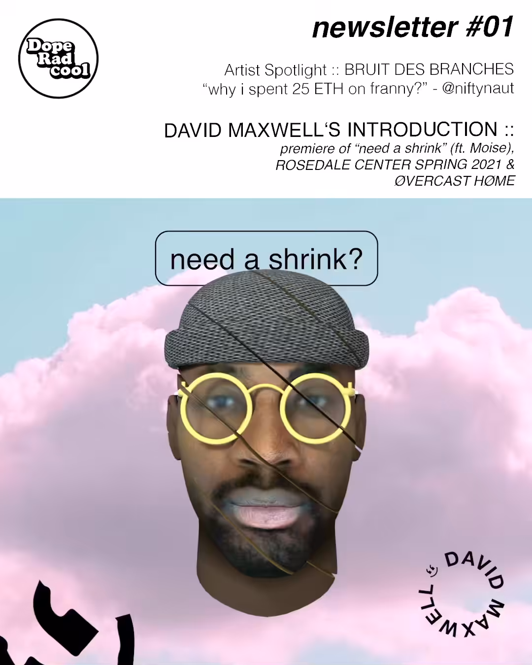 #01 Issue | David Maxwell & Moise "Need a Shrink?" (Rosedale Center)