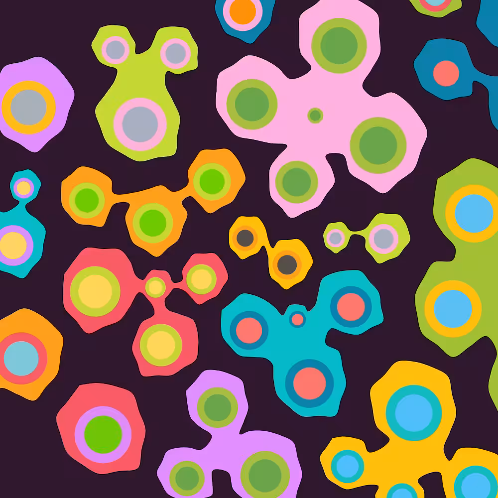Colorful cartoon shapes(free edition) #64