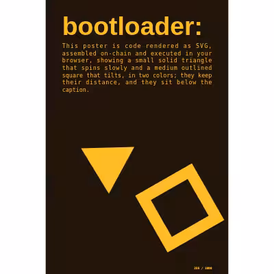 bootloader: selfie #256
