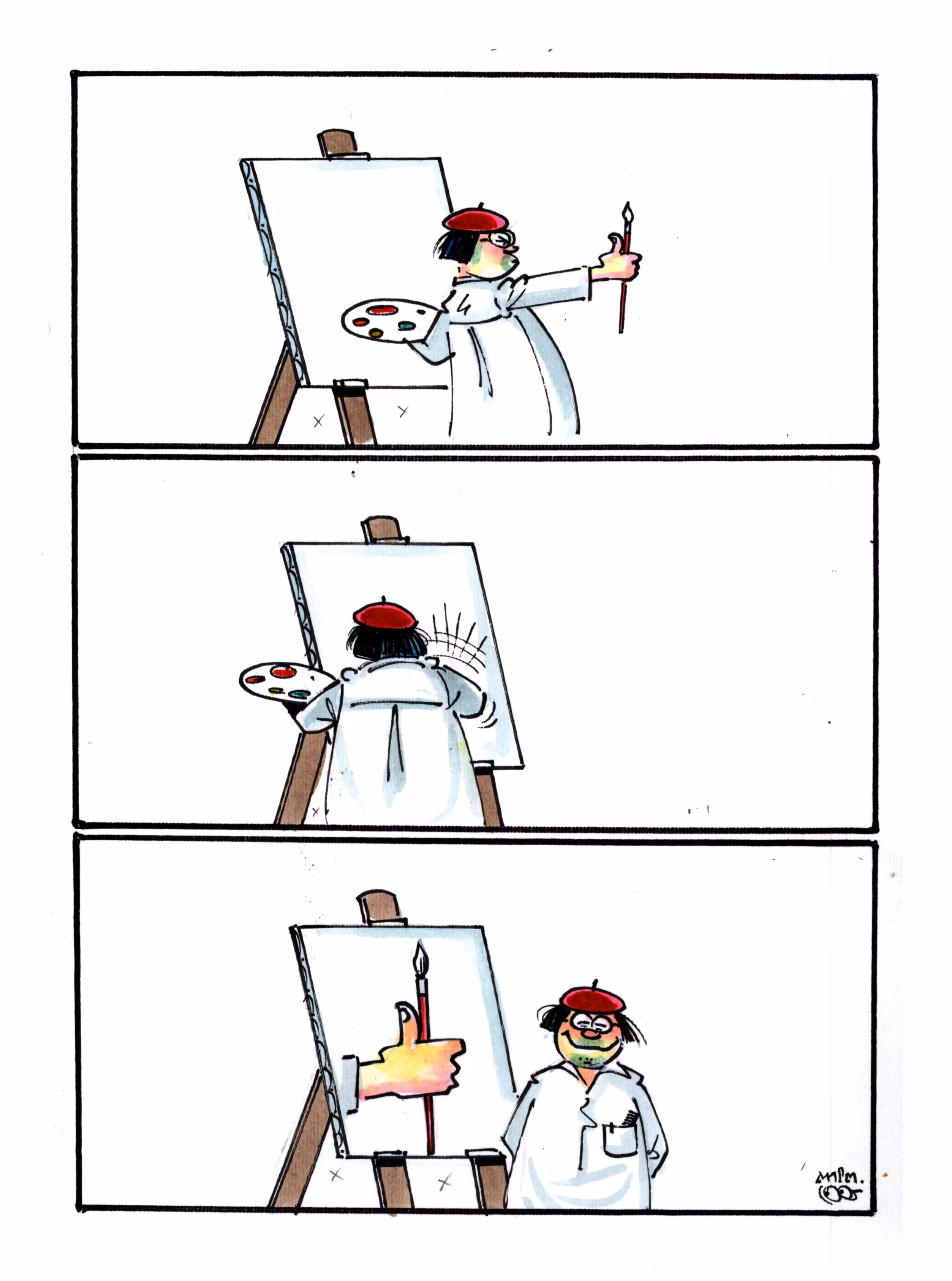 Original Comic Strip by Watthana No. 02