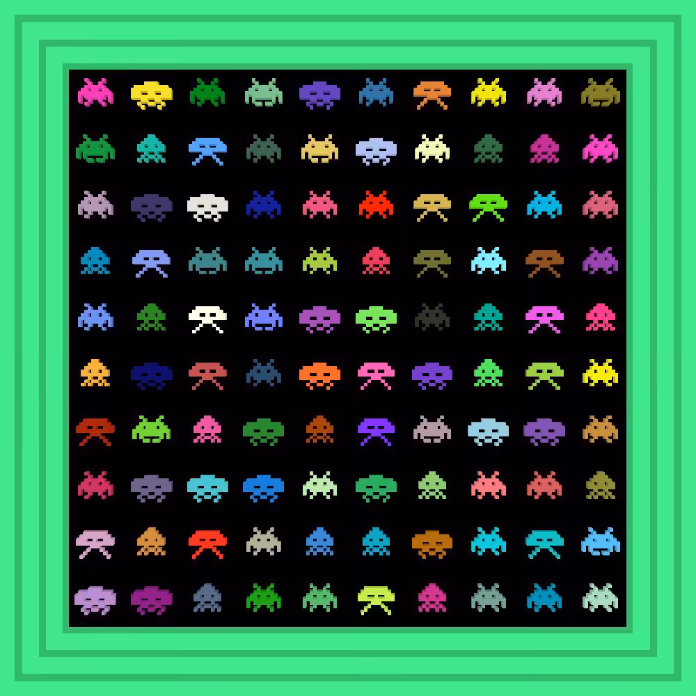 space invaders :: Procedural Symbols (👾) #378/1000