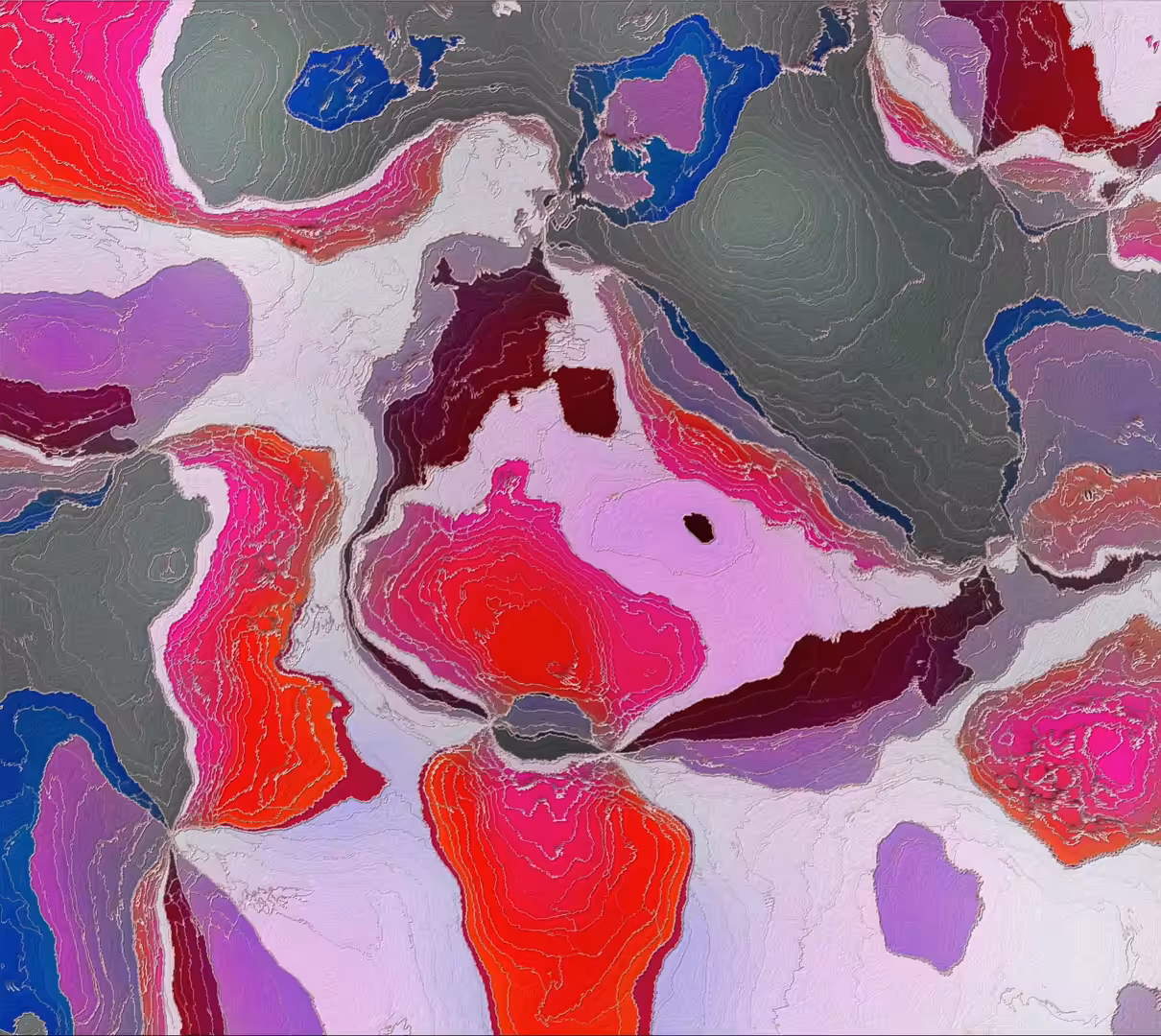 Abstract Melted Tomatos