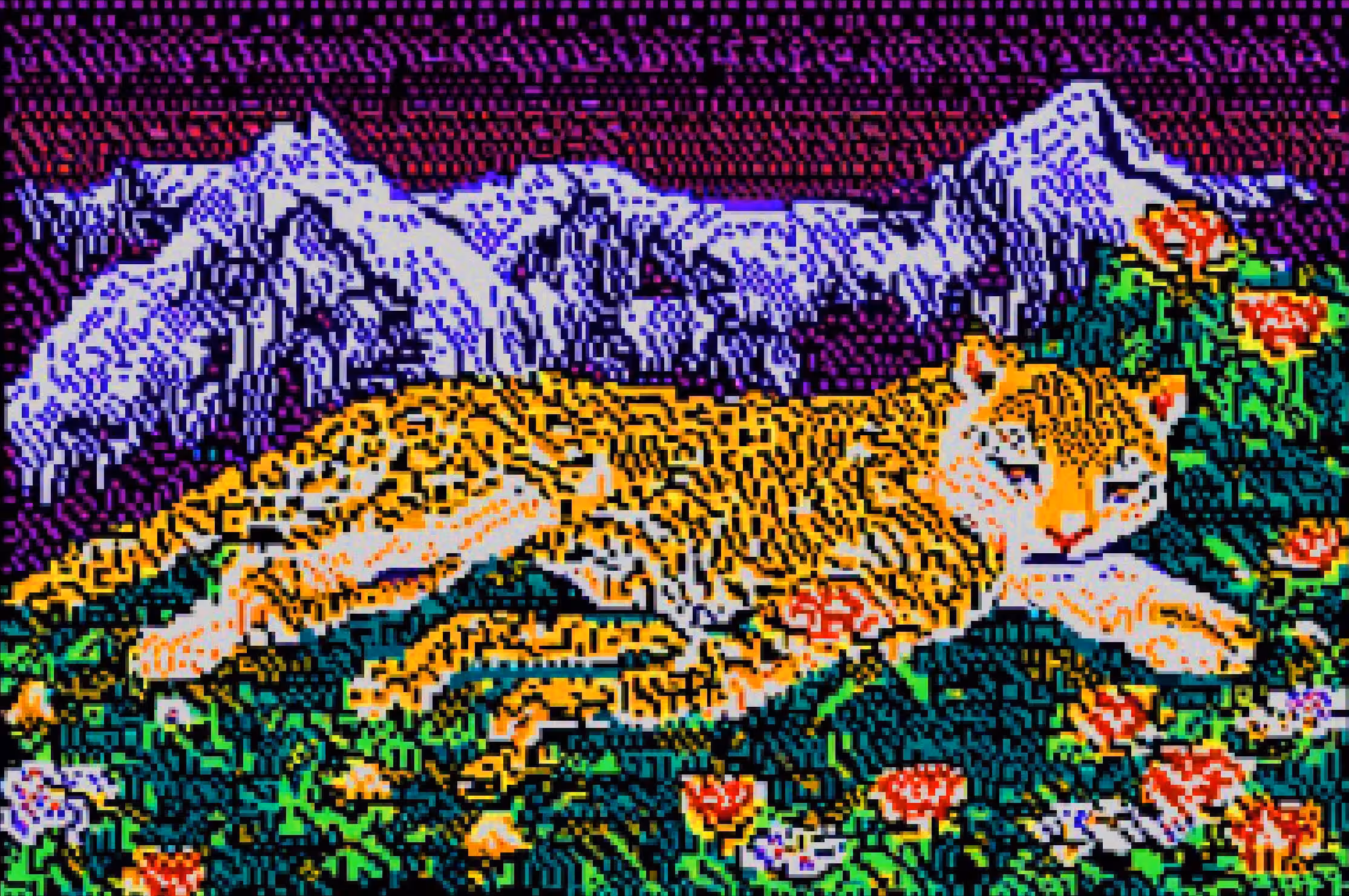 leopardo dormido