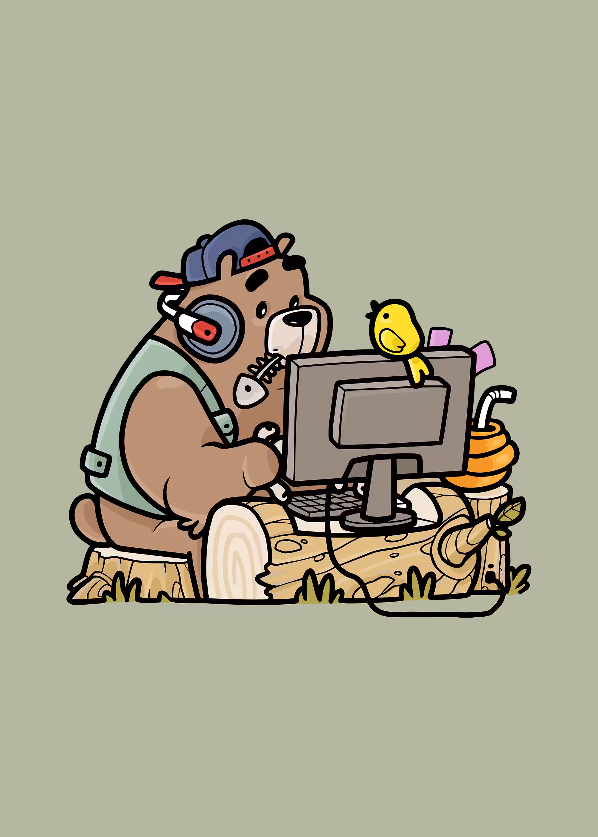 Bear Work From Tree