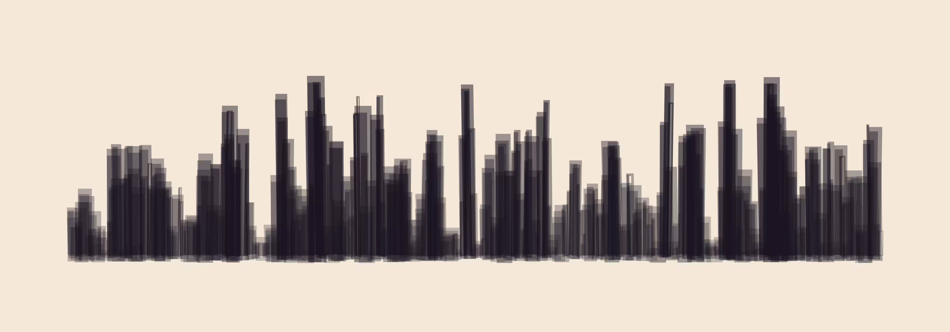 The city looks harmless from so far away