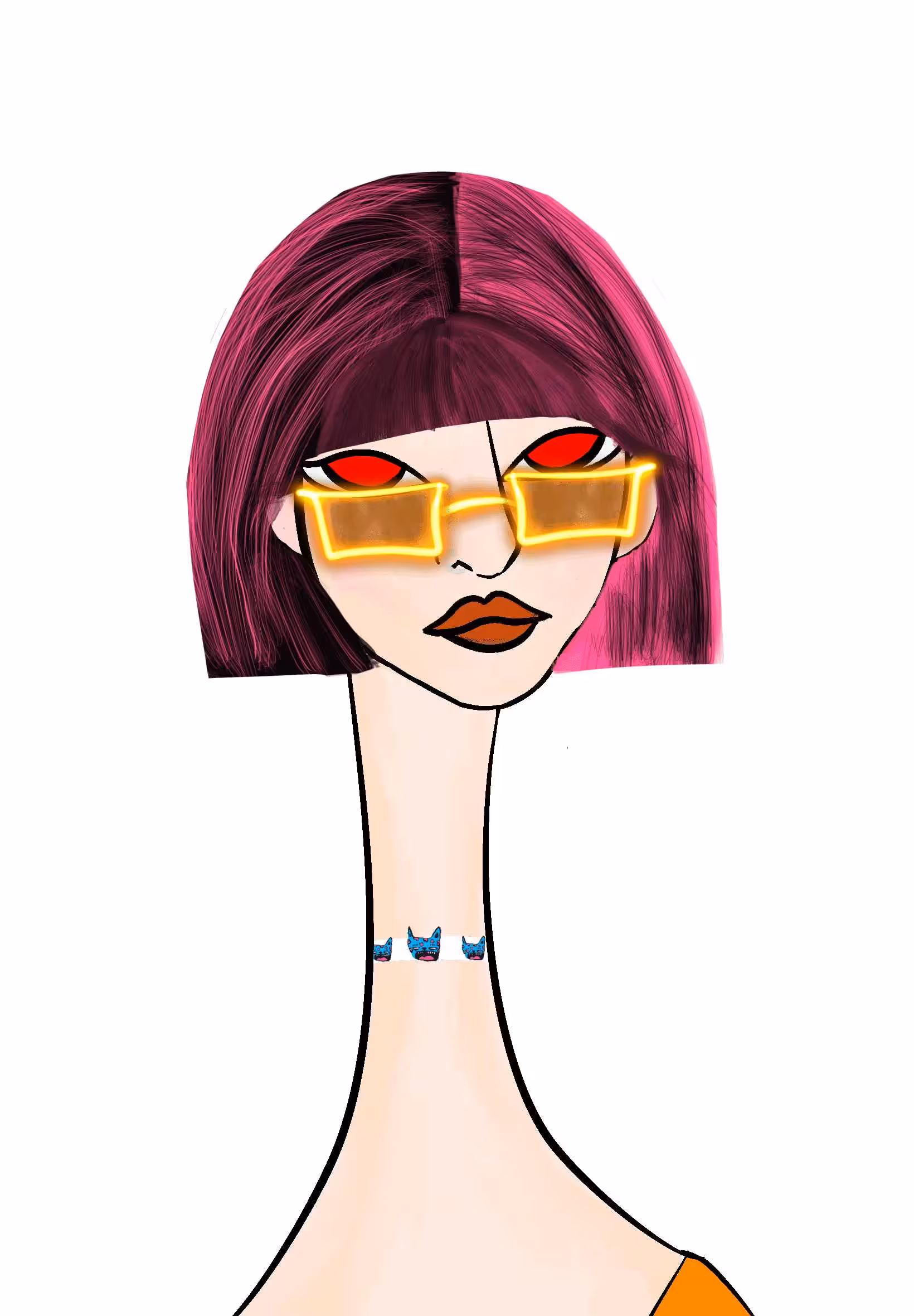 Long Neckie Ladies: Long Neckie Lady #2568