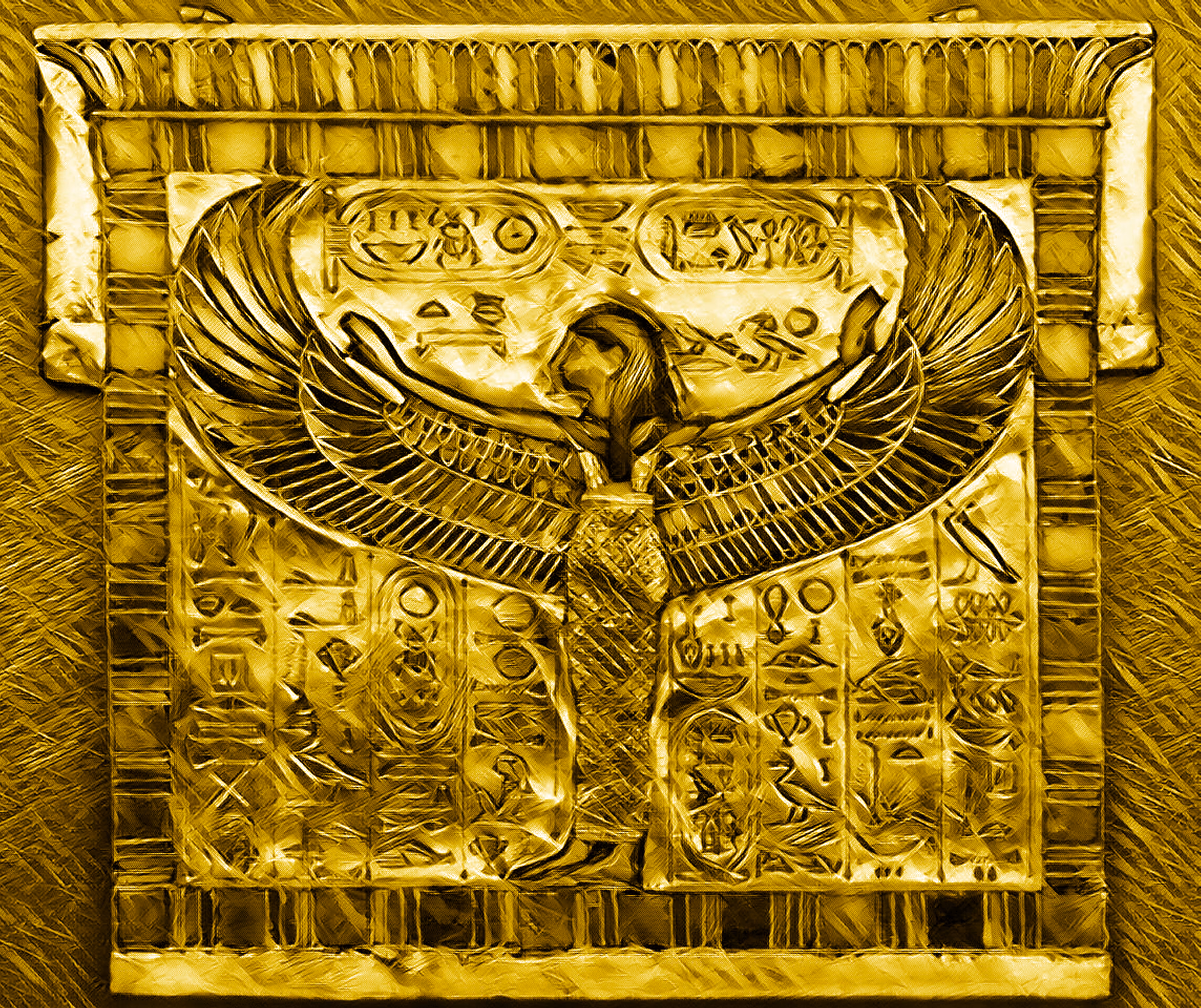 Crypto Goddess NUIT aka NUT NFT Gold Series 1/1000