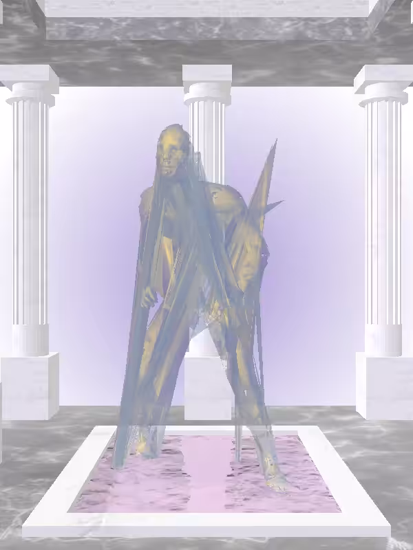HeavenComputer: The Fading Kicking Sunlit Cobalt Man #5631