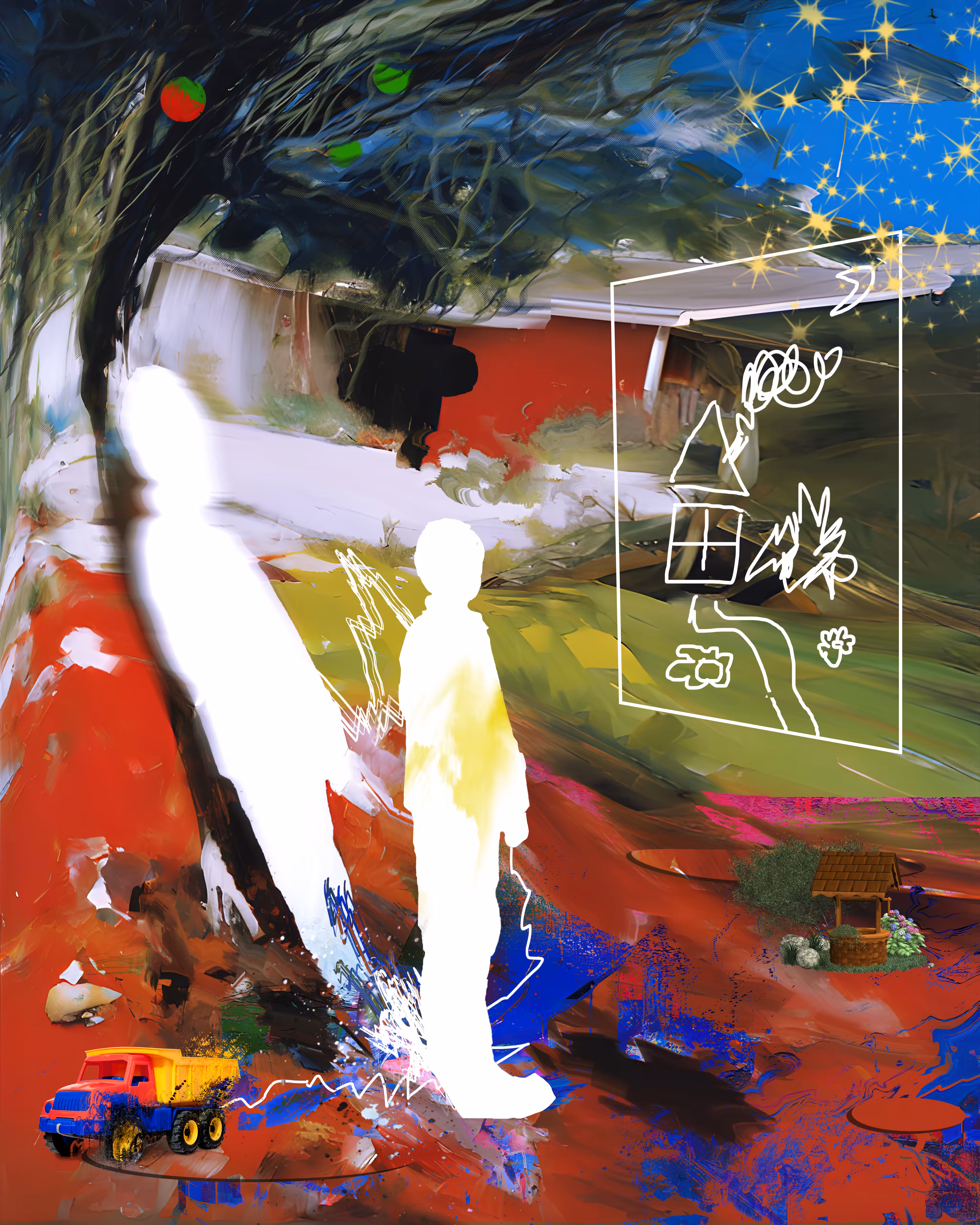 Present the painting