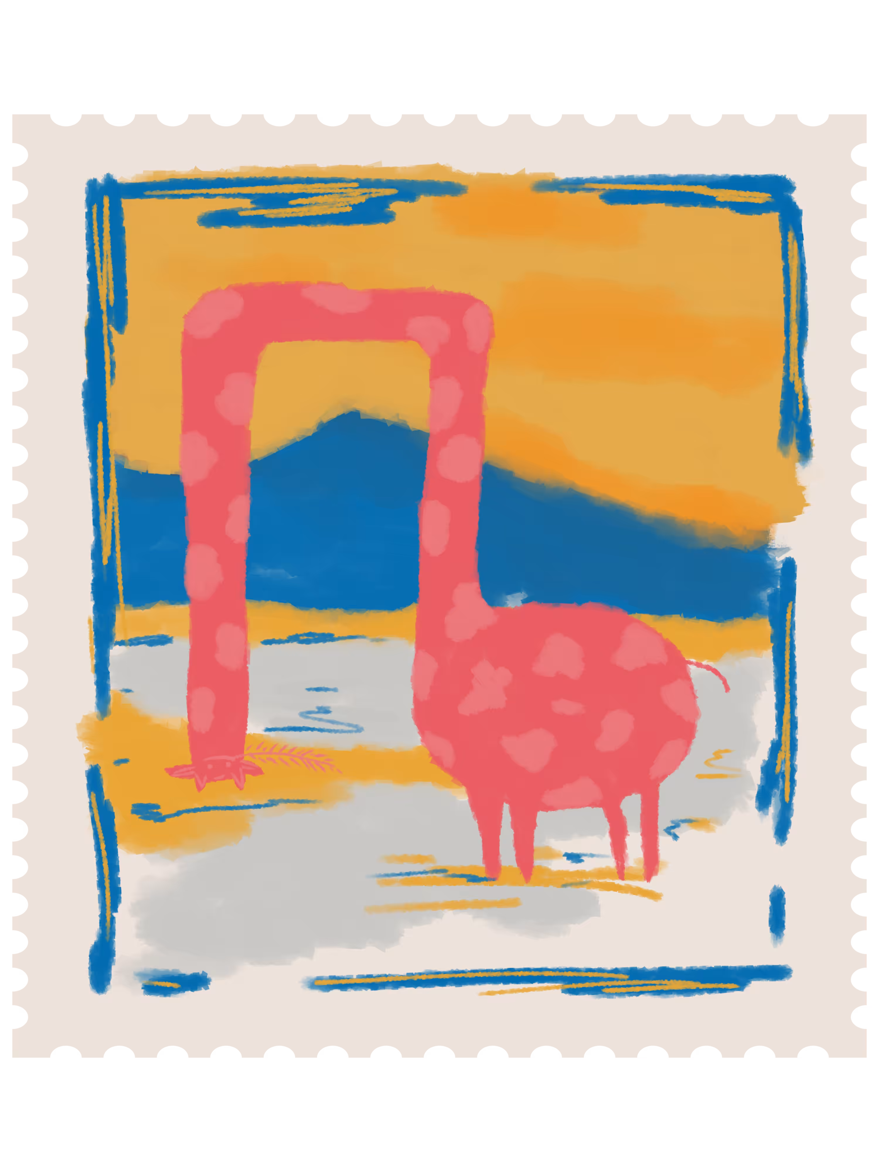 Silly Pink Giraffe