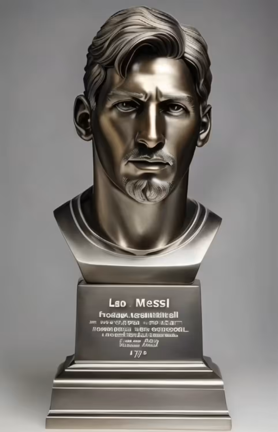 FAMOUS SCULPTURES: Leo Messi - Bronze Bust Sculpture
