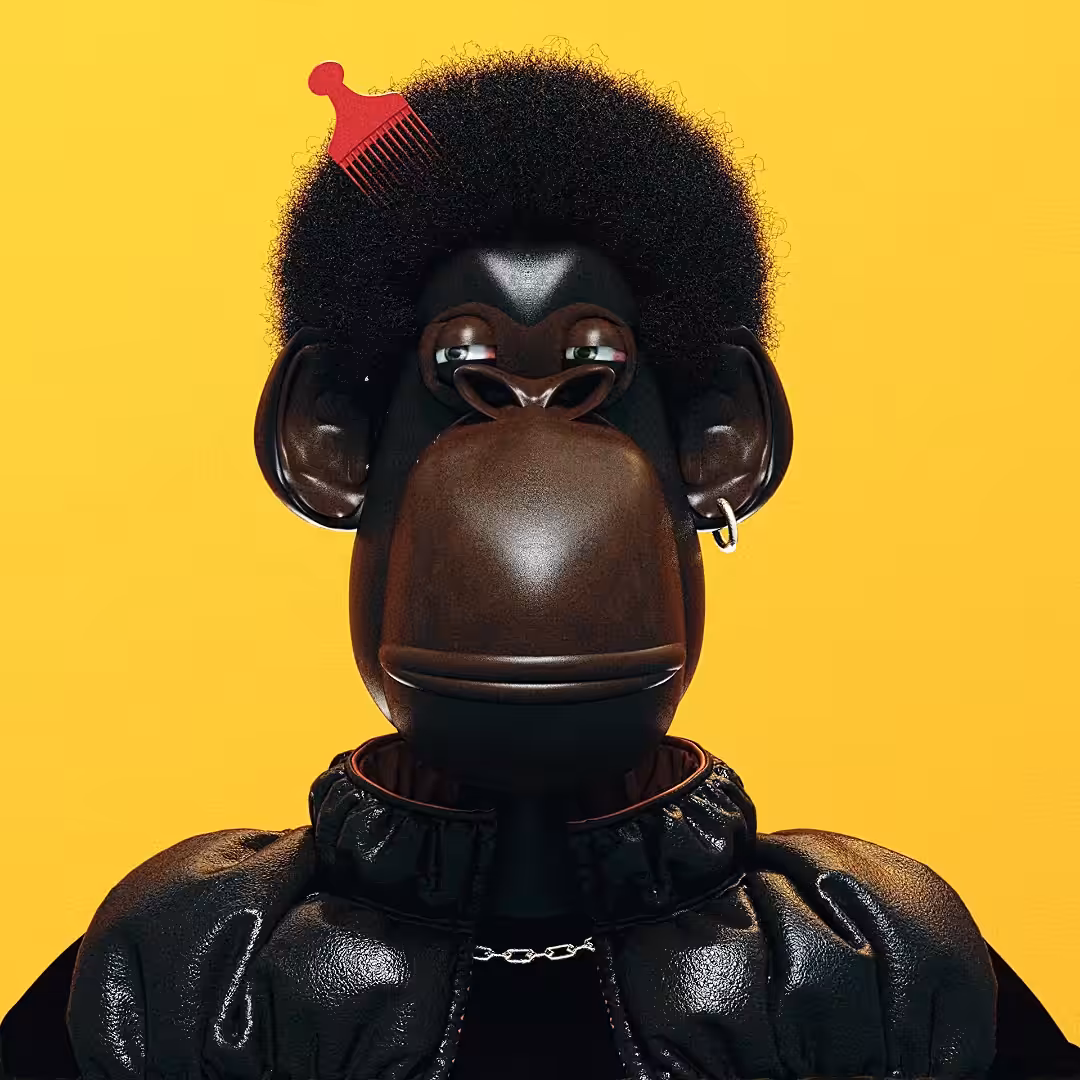 Bored Afro Ape