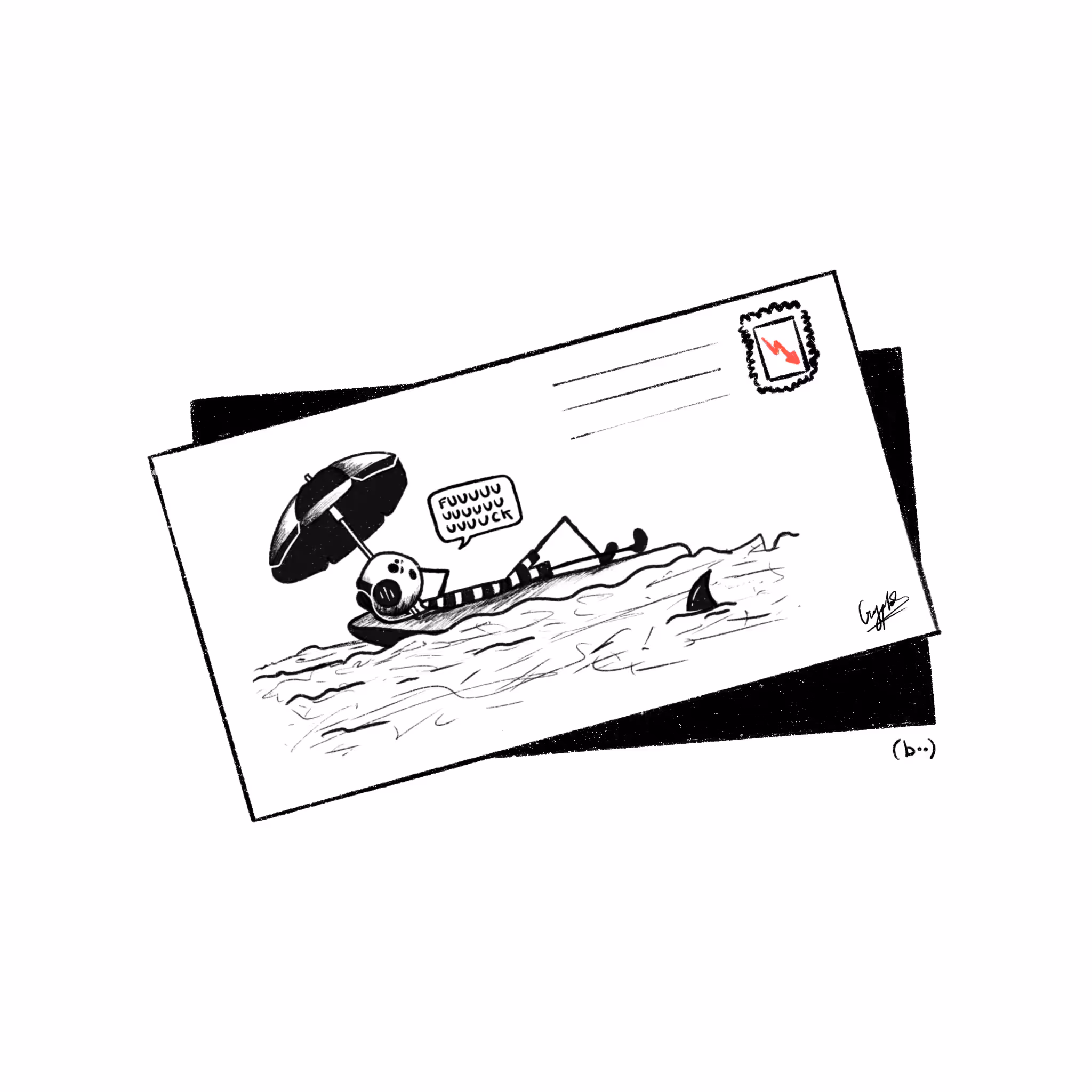 at least i got a postcard