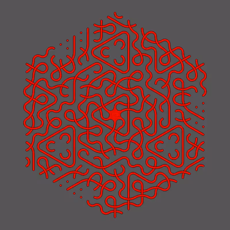 Threefold Symmetry - Dark Variations #492