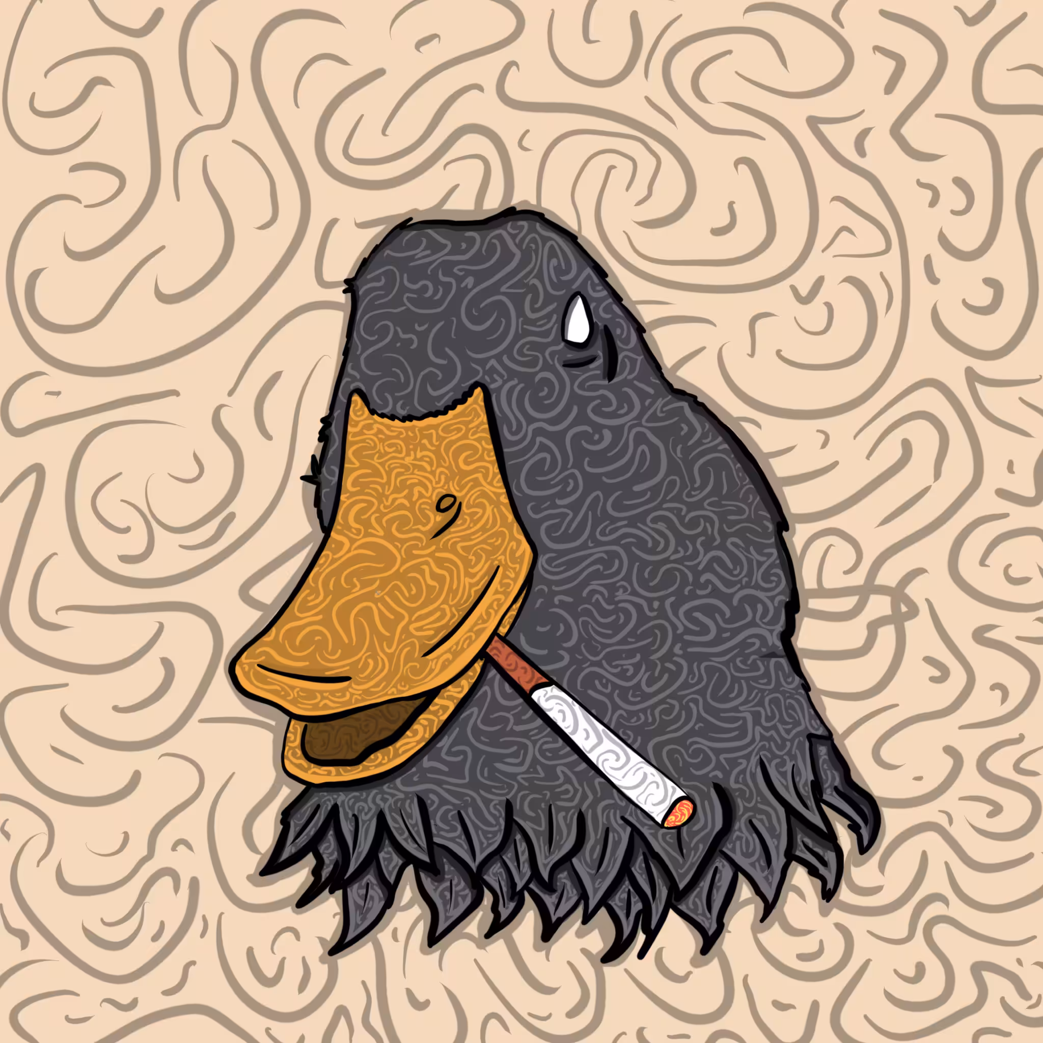 SMOKING ANIMALS NO:4 DUCK