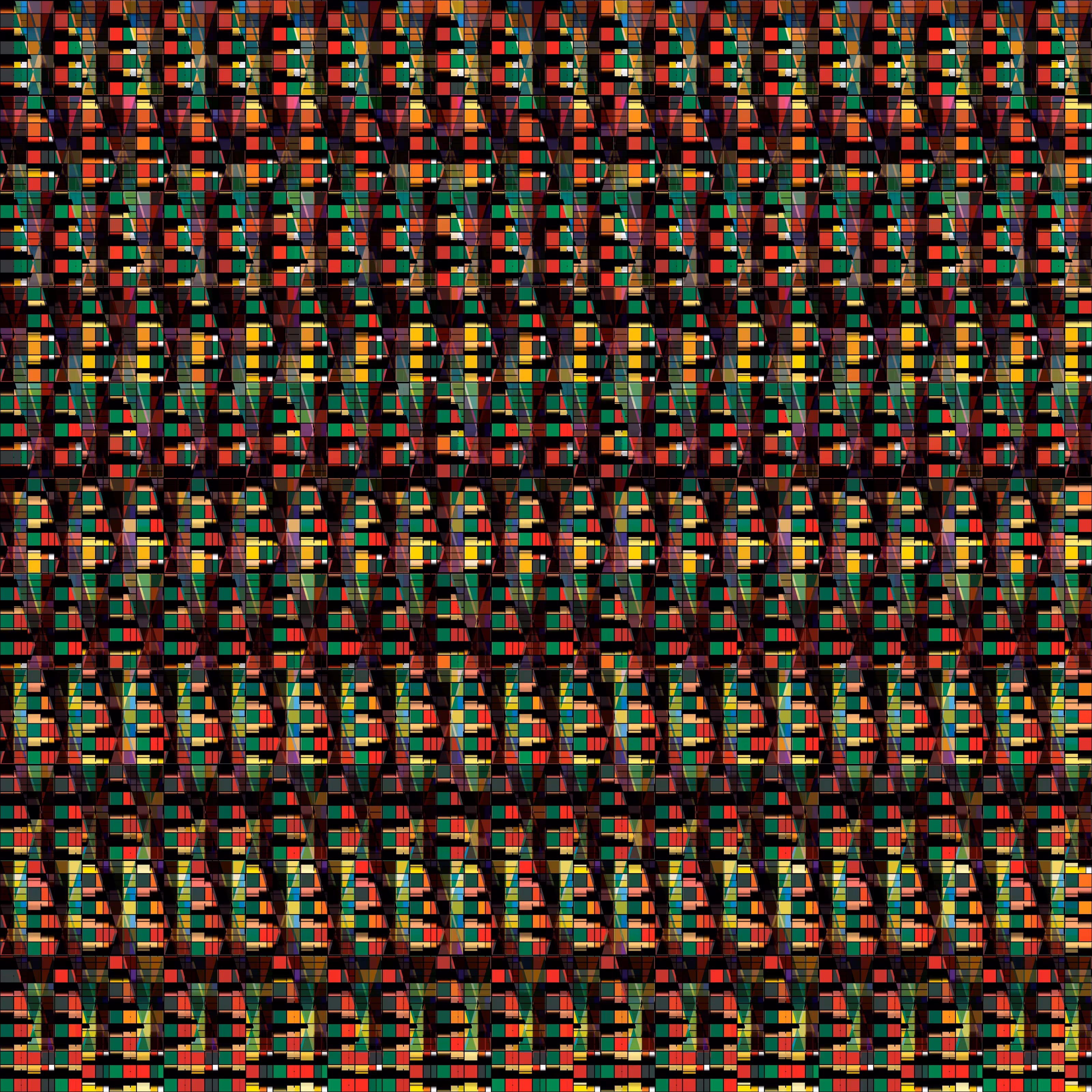 Block-Tile Grid Spiral X-Hatch X1