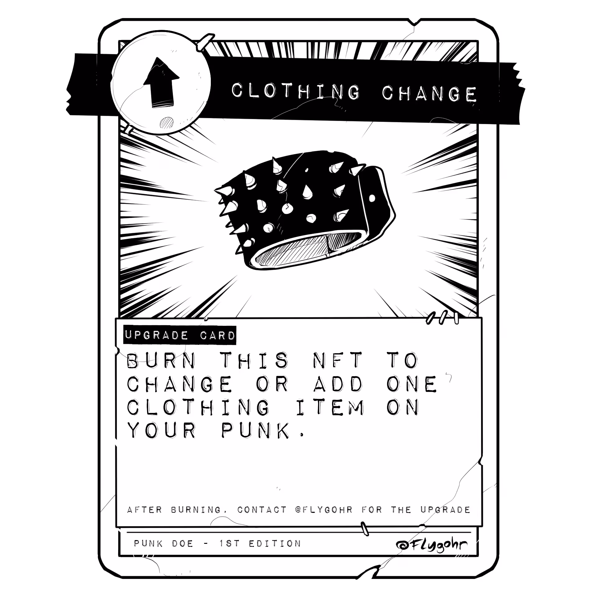 CLOTHING CHANGE | Original Upgrade Card | 1st ED.