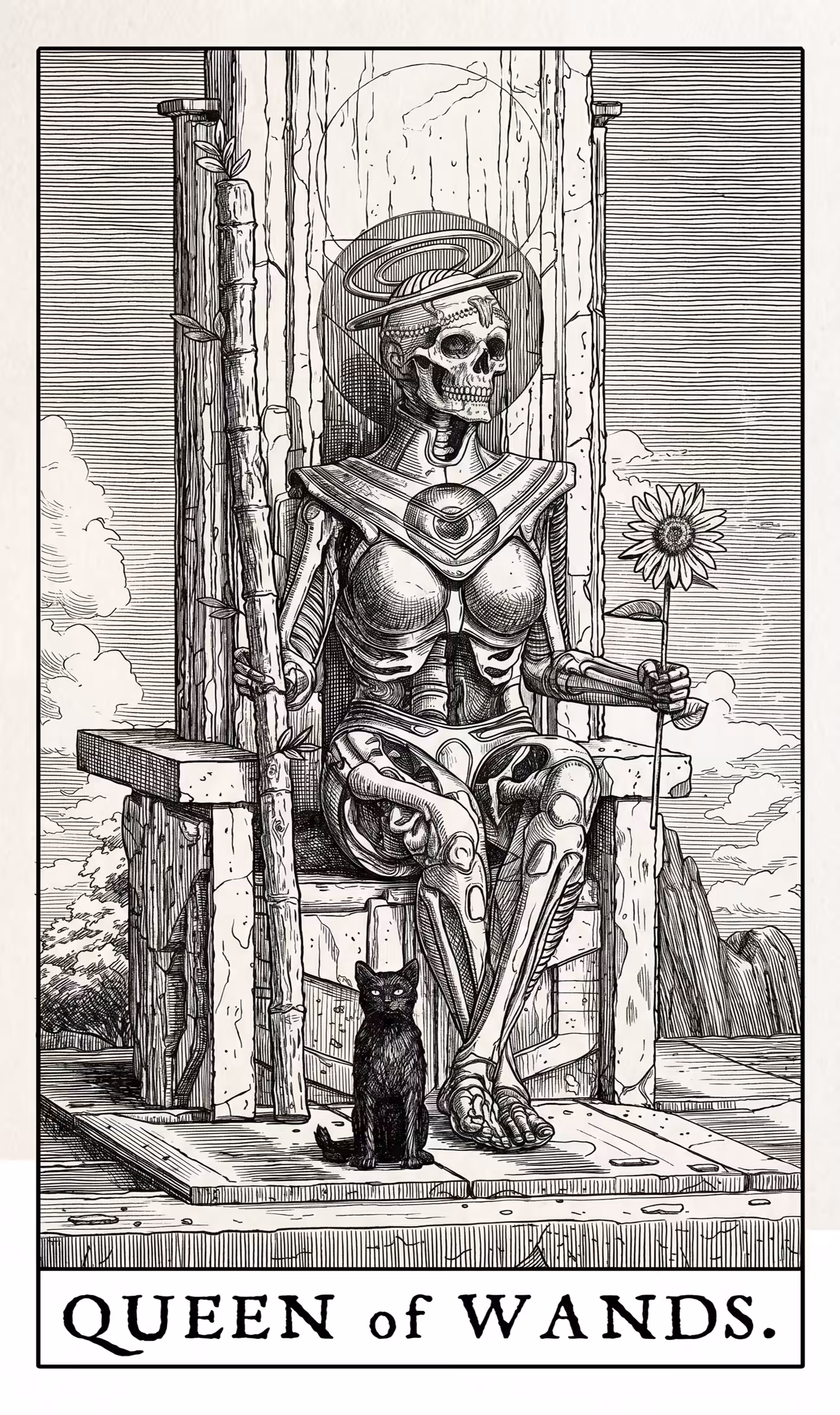 Queen of Wands — Litho