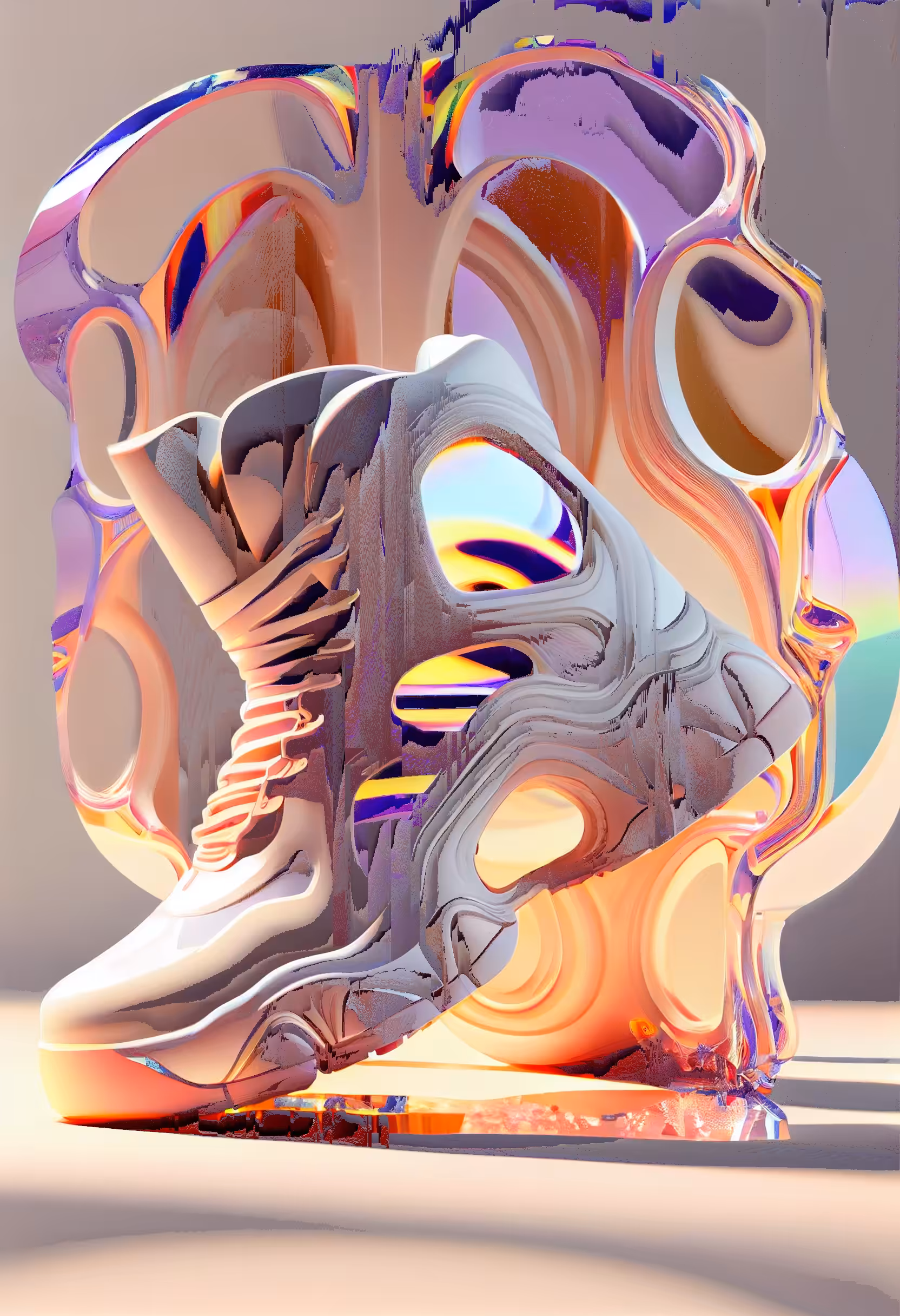 All of Your Ways Reflected Sneaker Boot