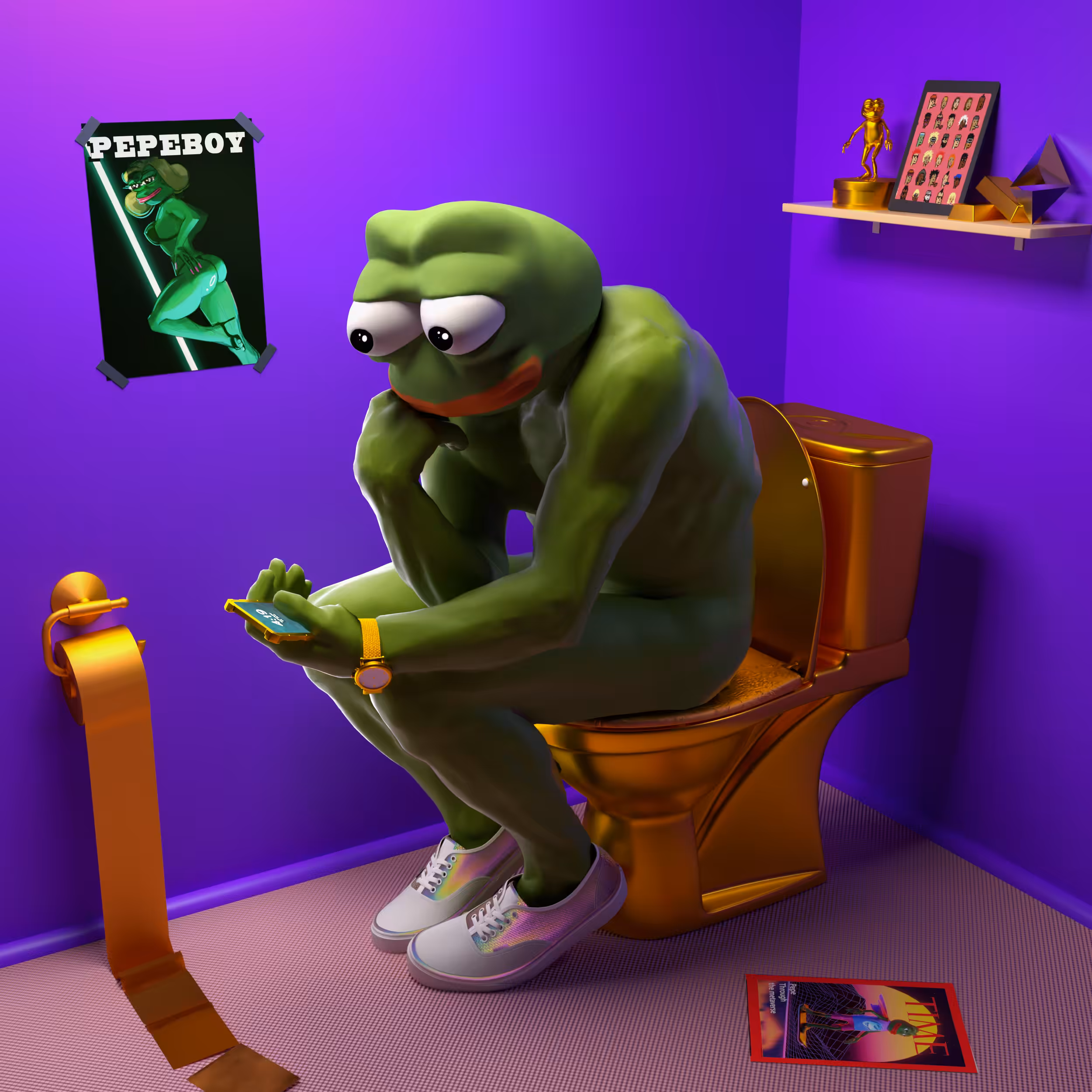 Pepe the thinker