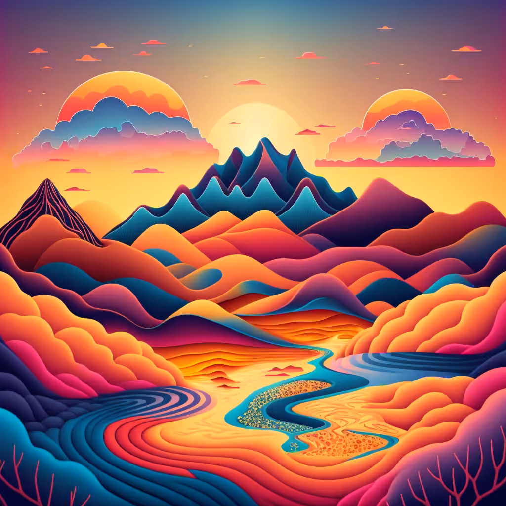 Psychedelic Landscape #86