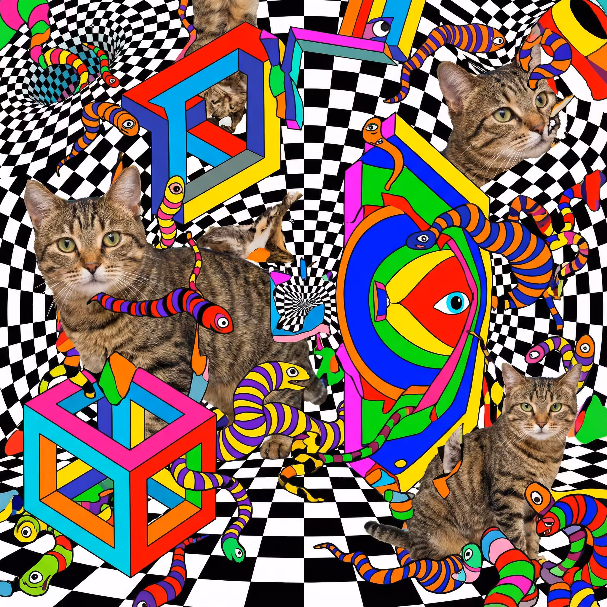abstract cats #69